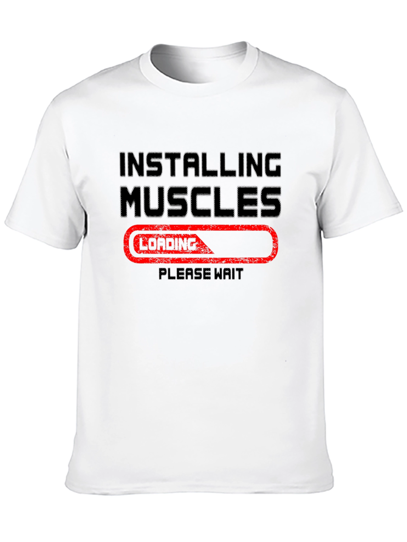 Installing Muscles T-Shirt - Funny Gym Workout Tee