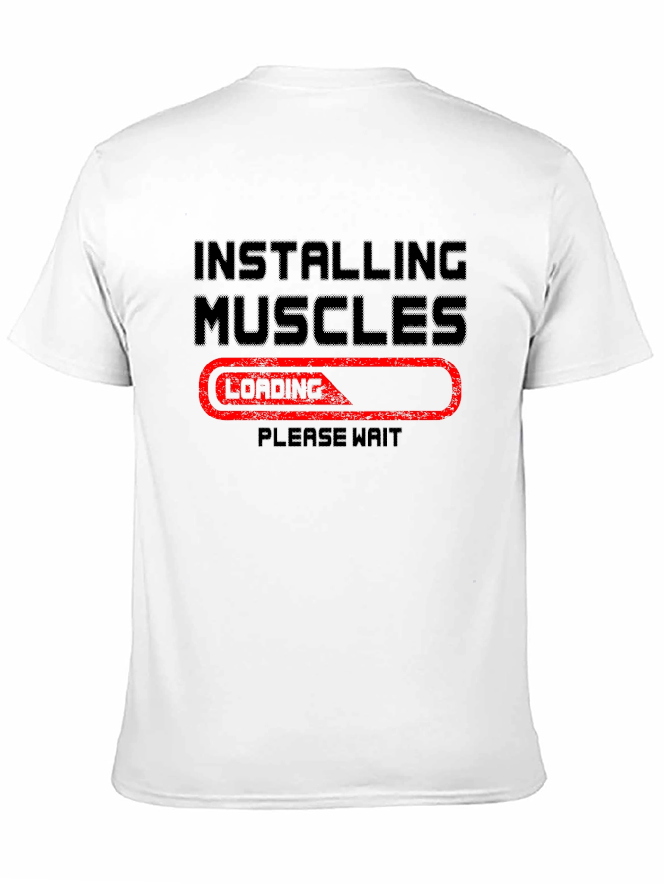 Installing Muscles T-Shirt - Funny Gym Workout Tee