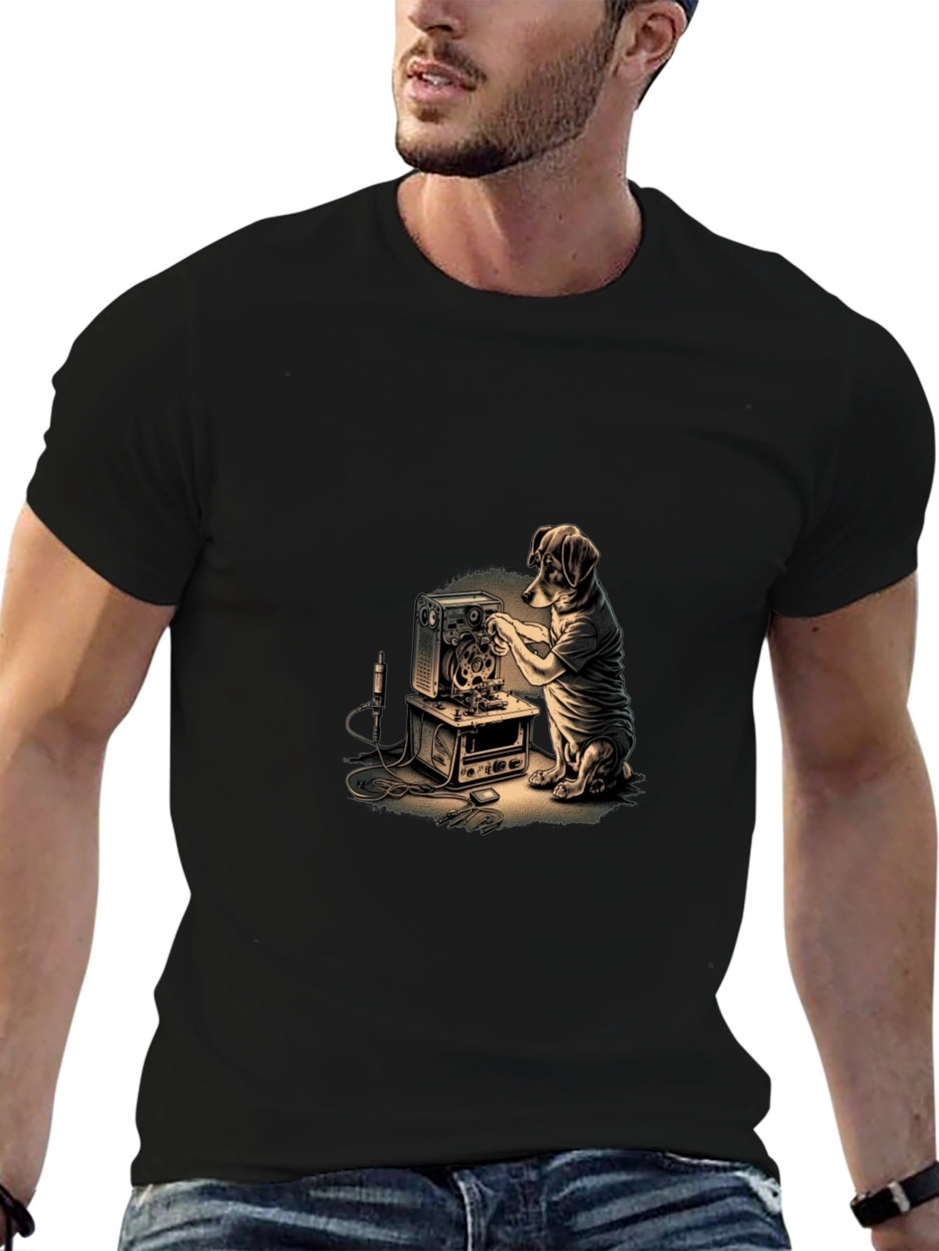 Dog Repairing Machine Graphic Tee