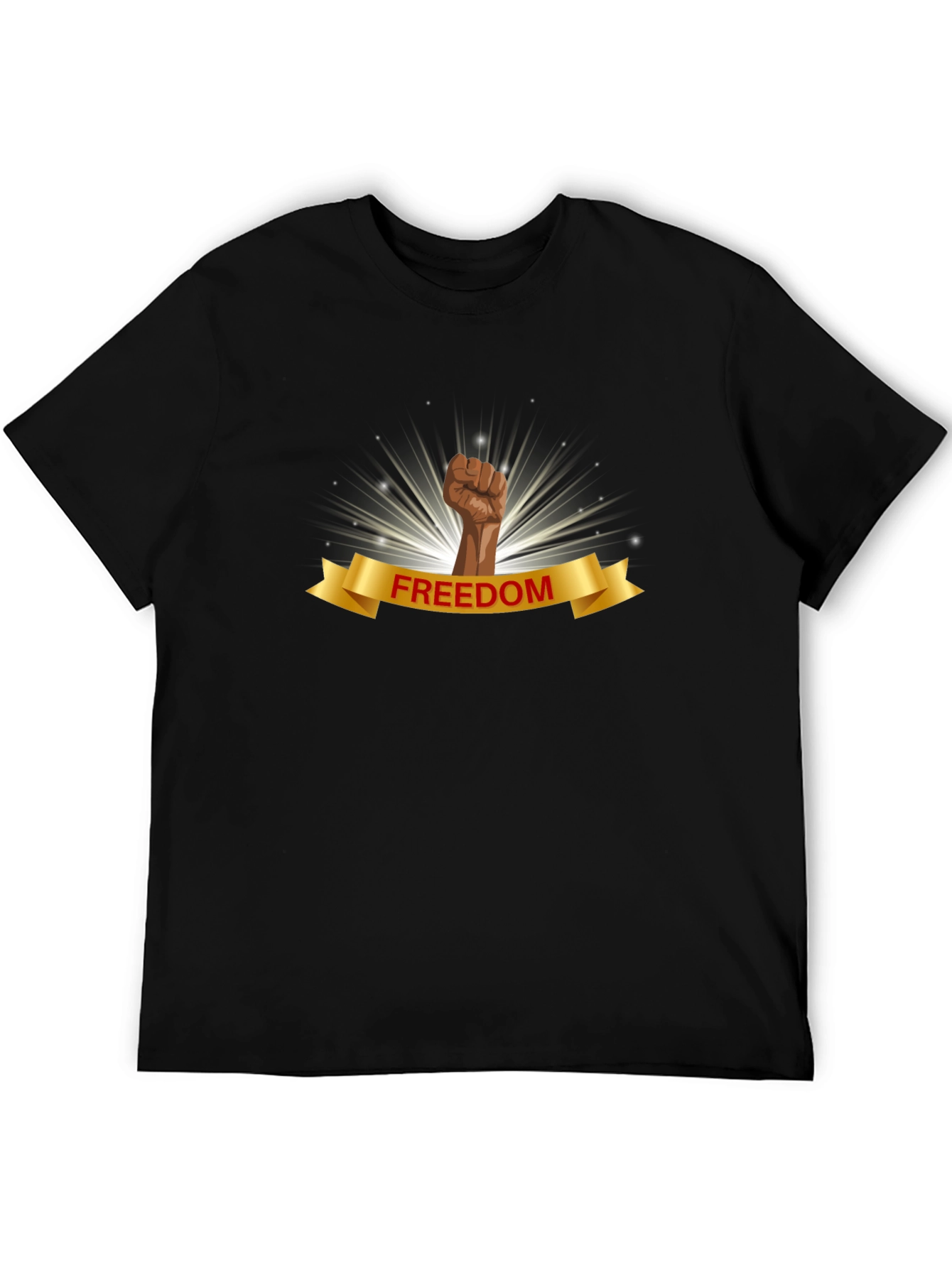 Freedom Fist Graphic Black T-Shirt