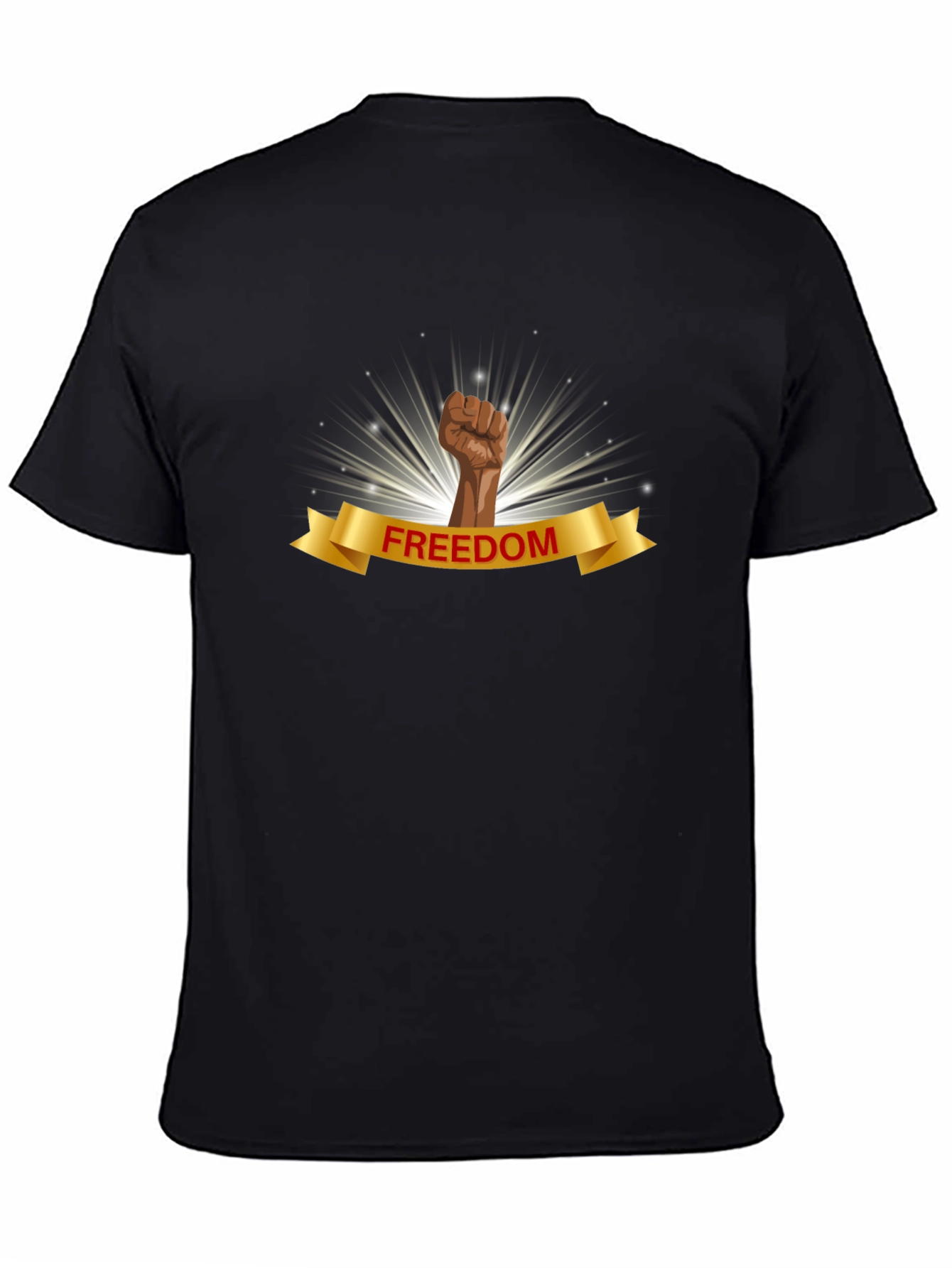 Freedom Fist Graphic Black T-Shirt