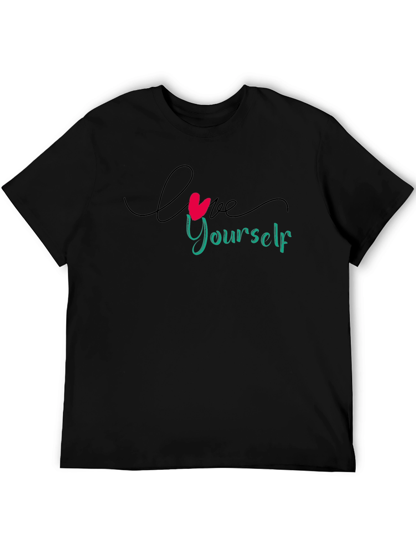 Love Yourself Graphic Black T-Shirt