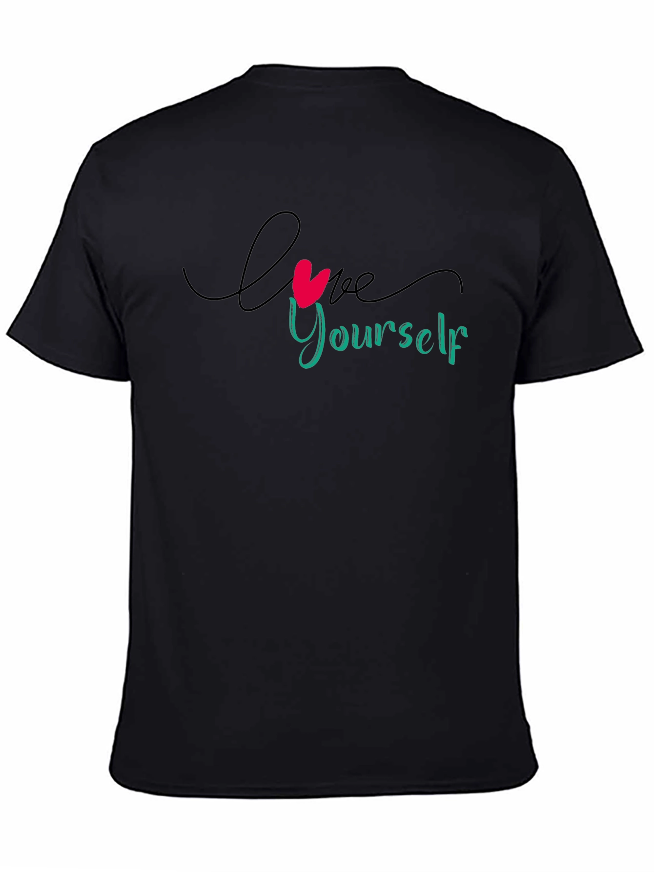 Love Yourself Graphic Black T-Shirt