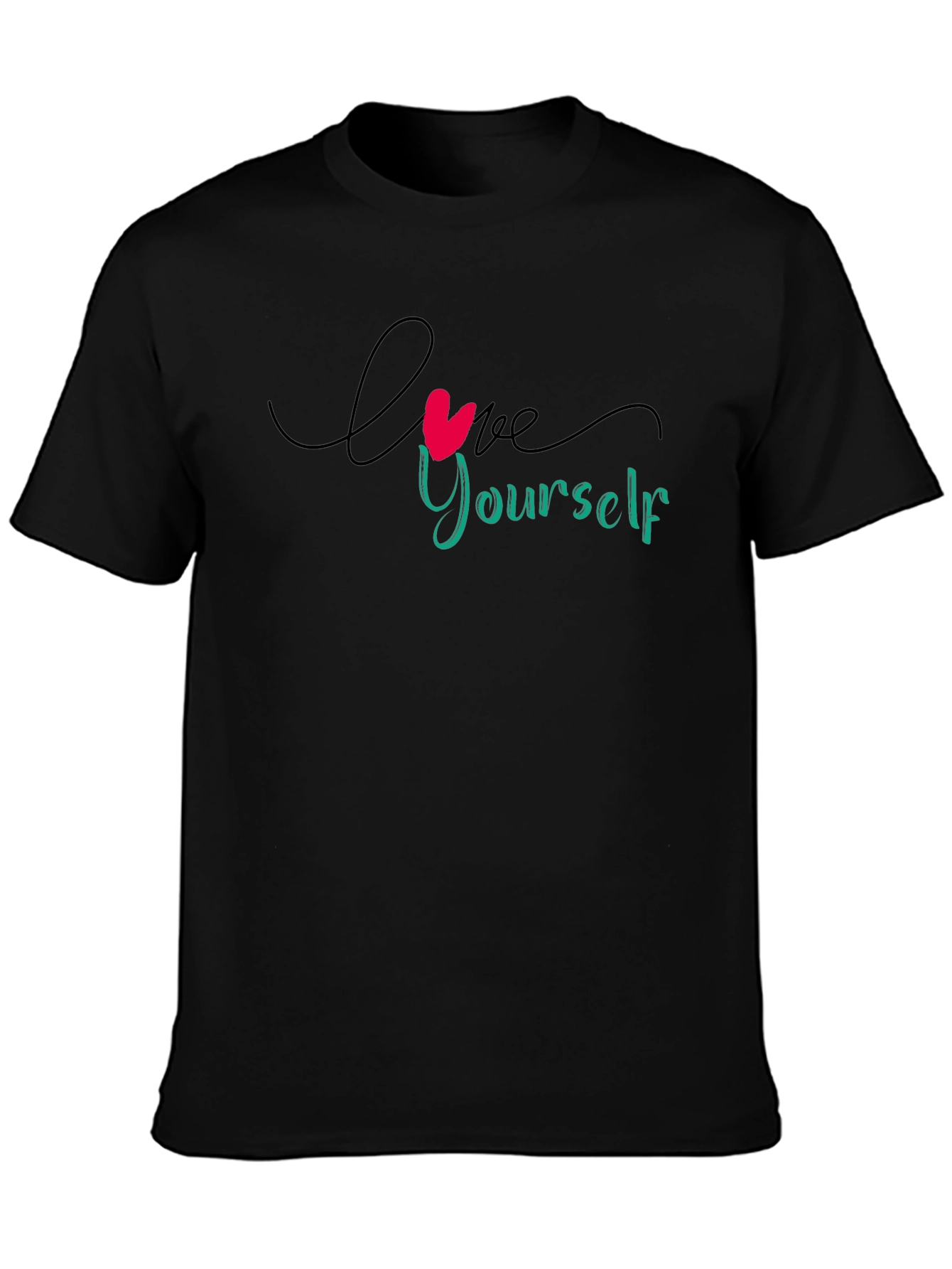 Love Yourself Graphic Black T-Shirt