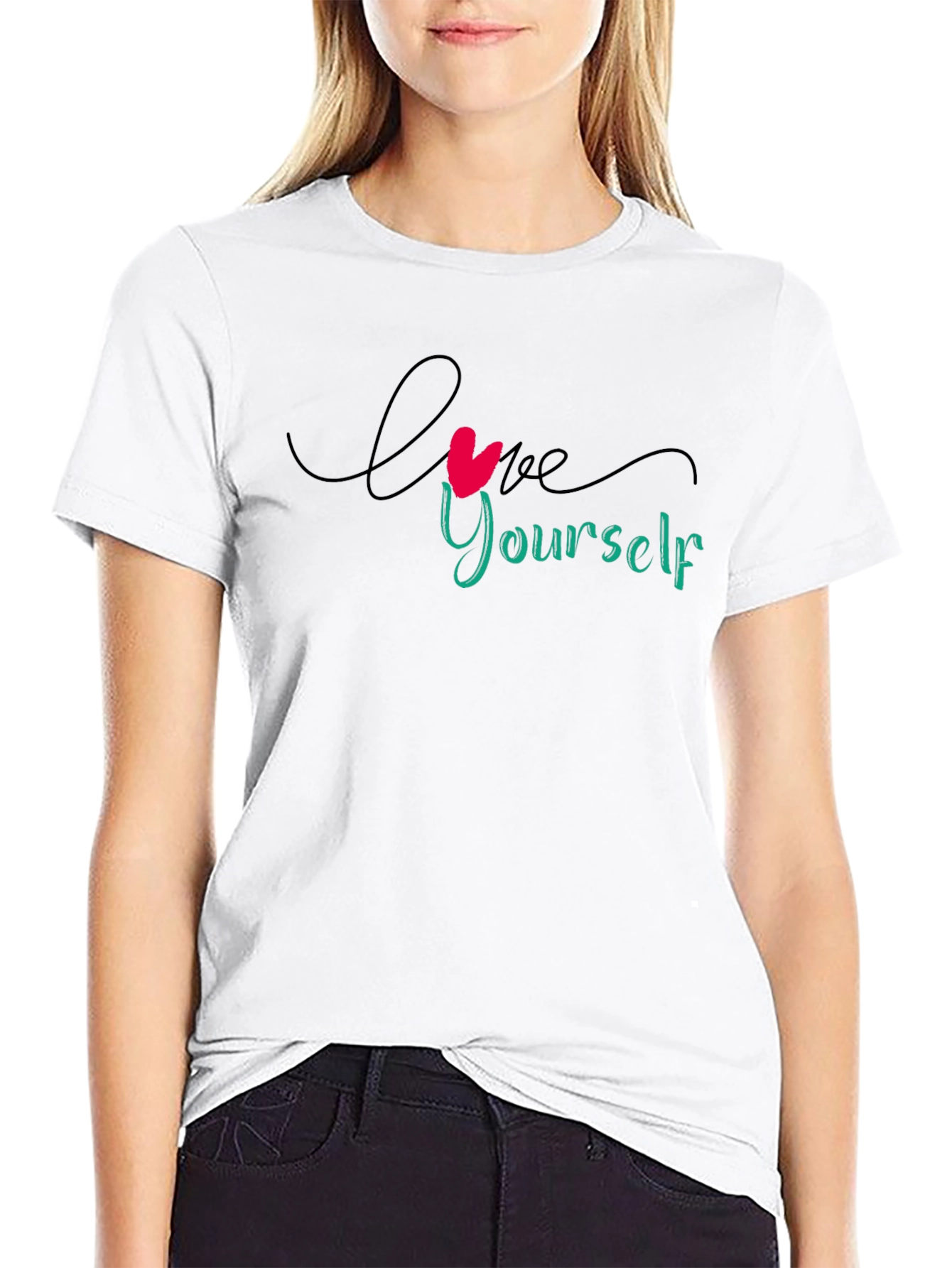 Love Yourself Graphic Black T-Shirt