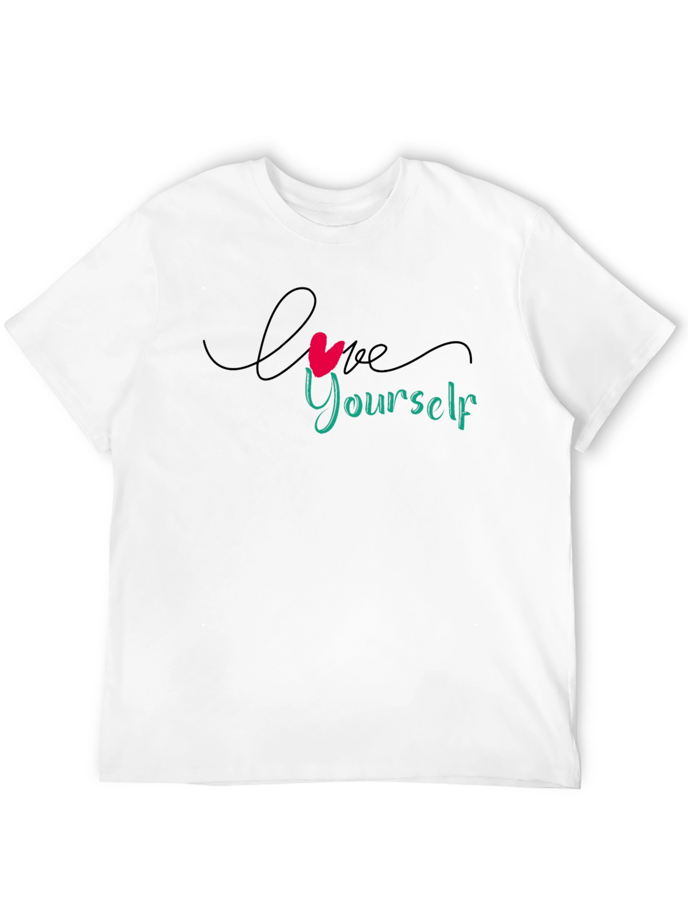 Love Yourself Graphic Black T-Shirt