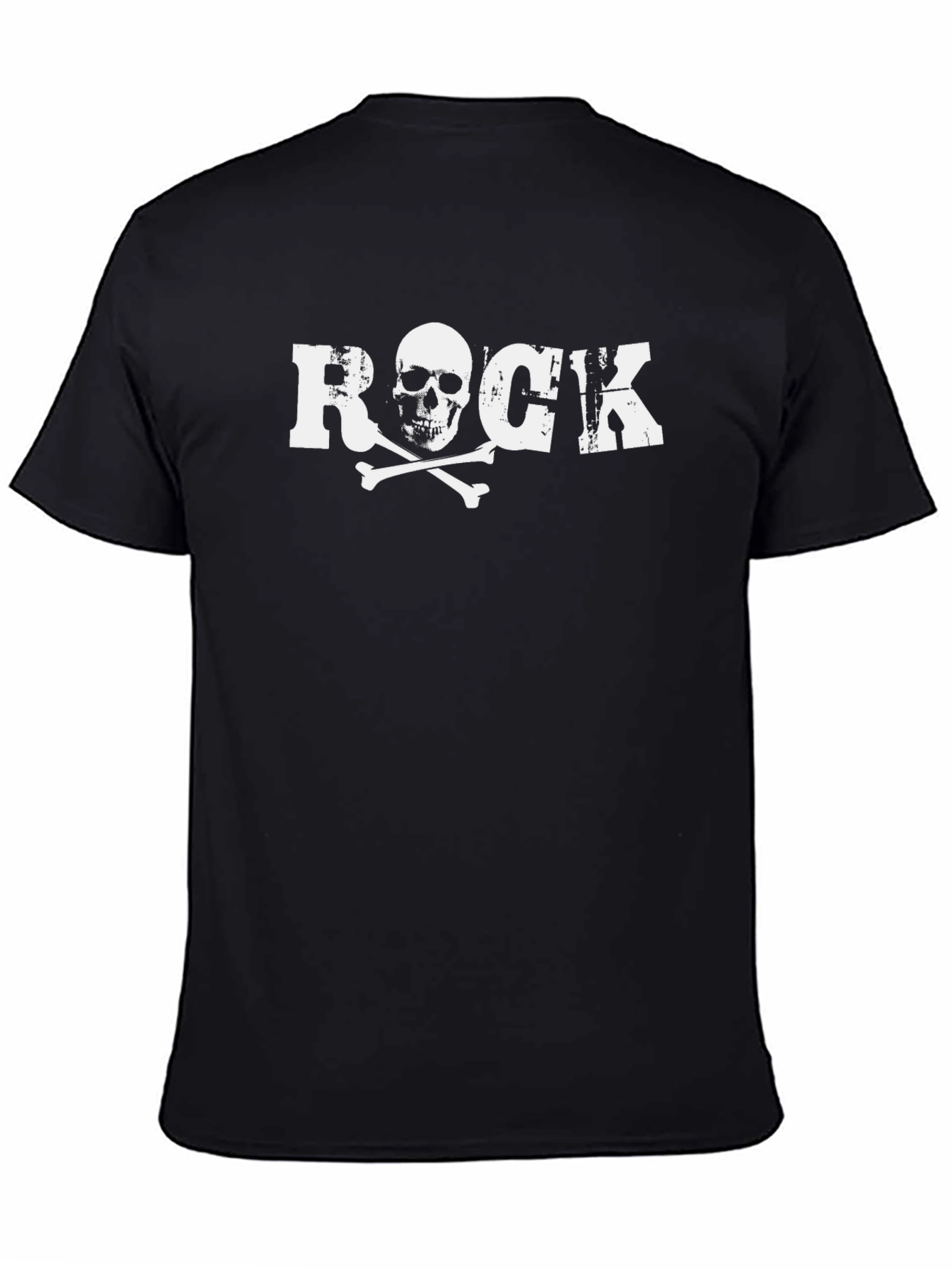 Rock Skull & Crossbones Graphic T-Shirt