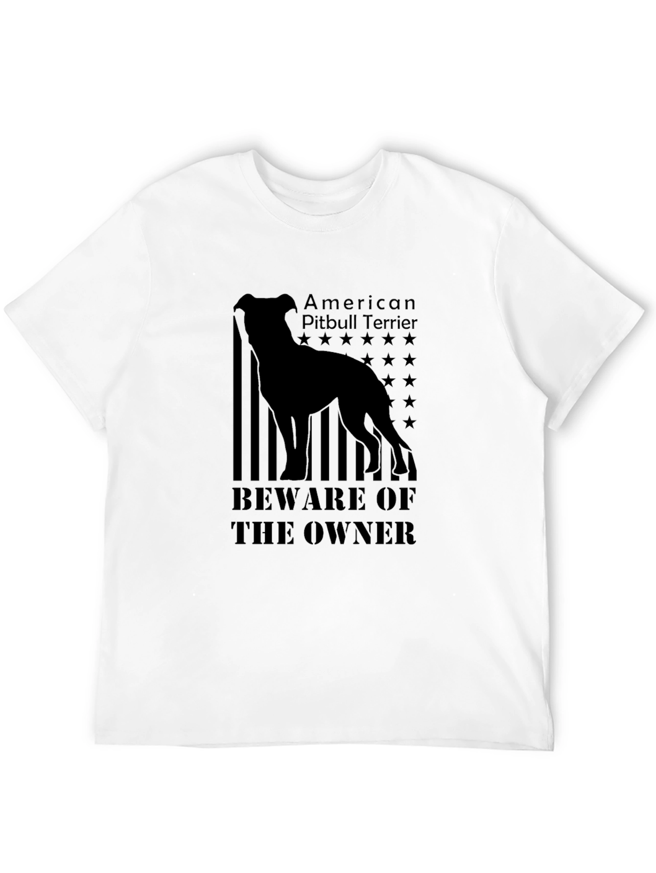 American Pitbull Terrier Beware Owner T-Shirt