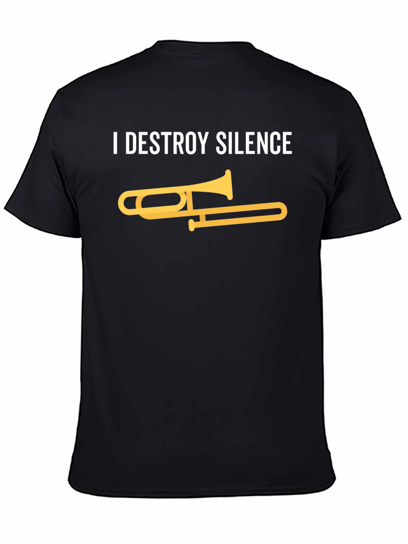 I Destroy Silence Trombone Graphic Tee