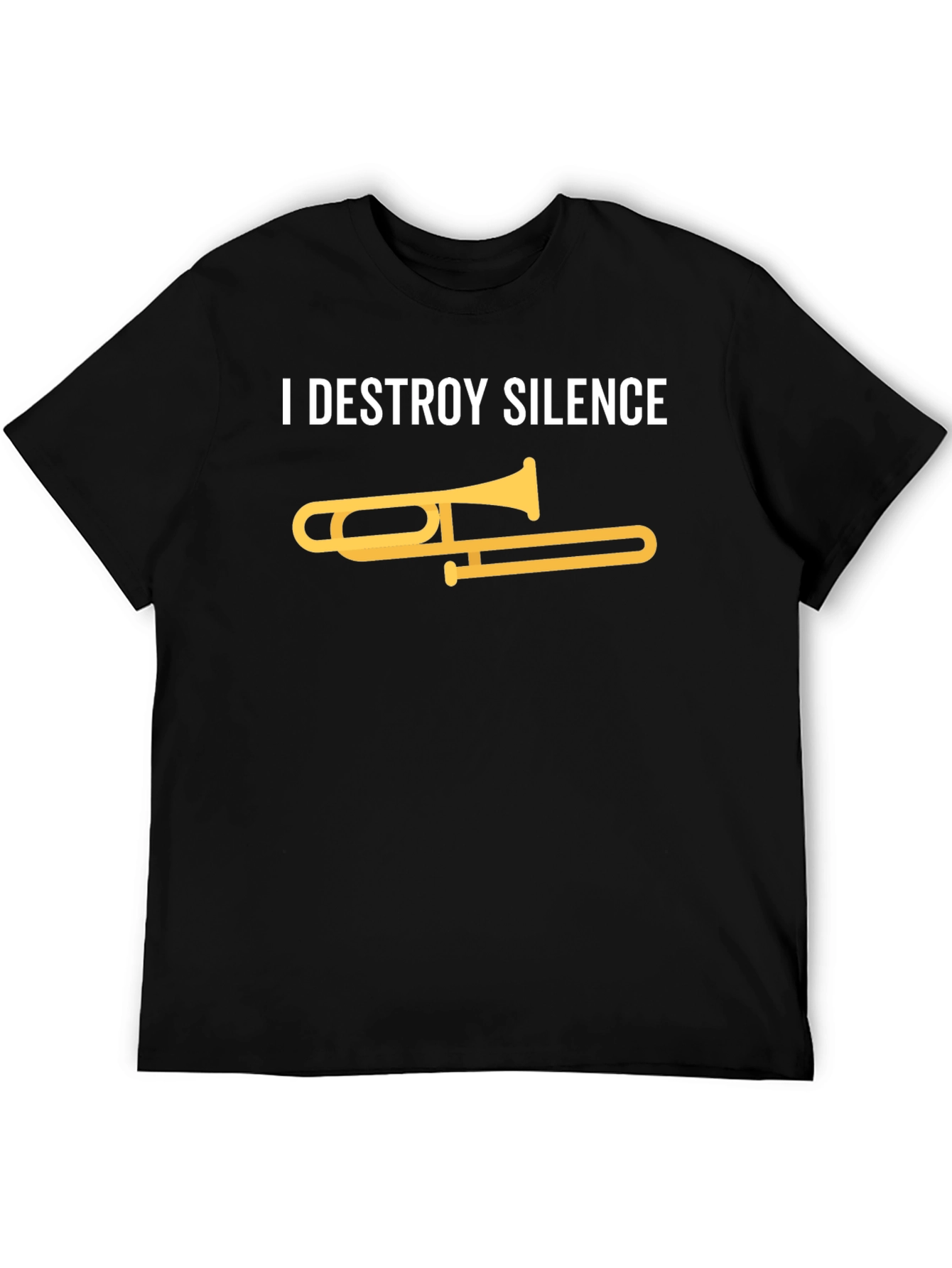 I Destroy Silence Trombone Graphic Tee