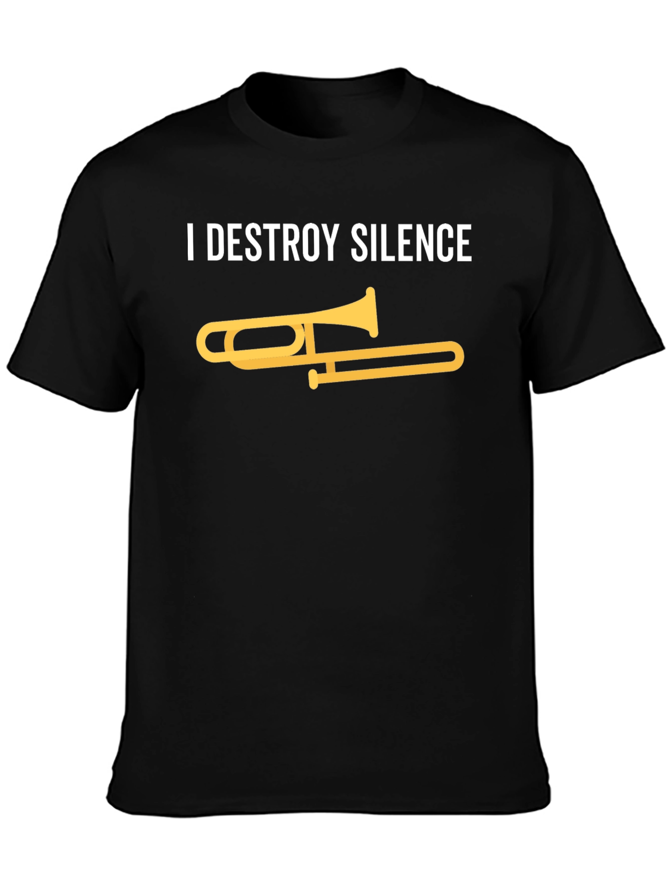 I Destroy Silence Trombone Graphic Tee
