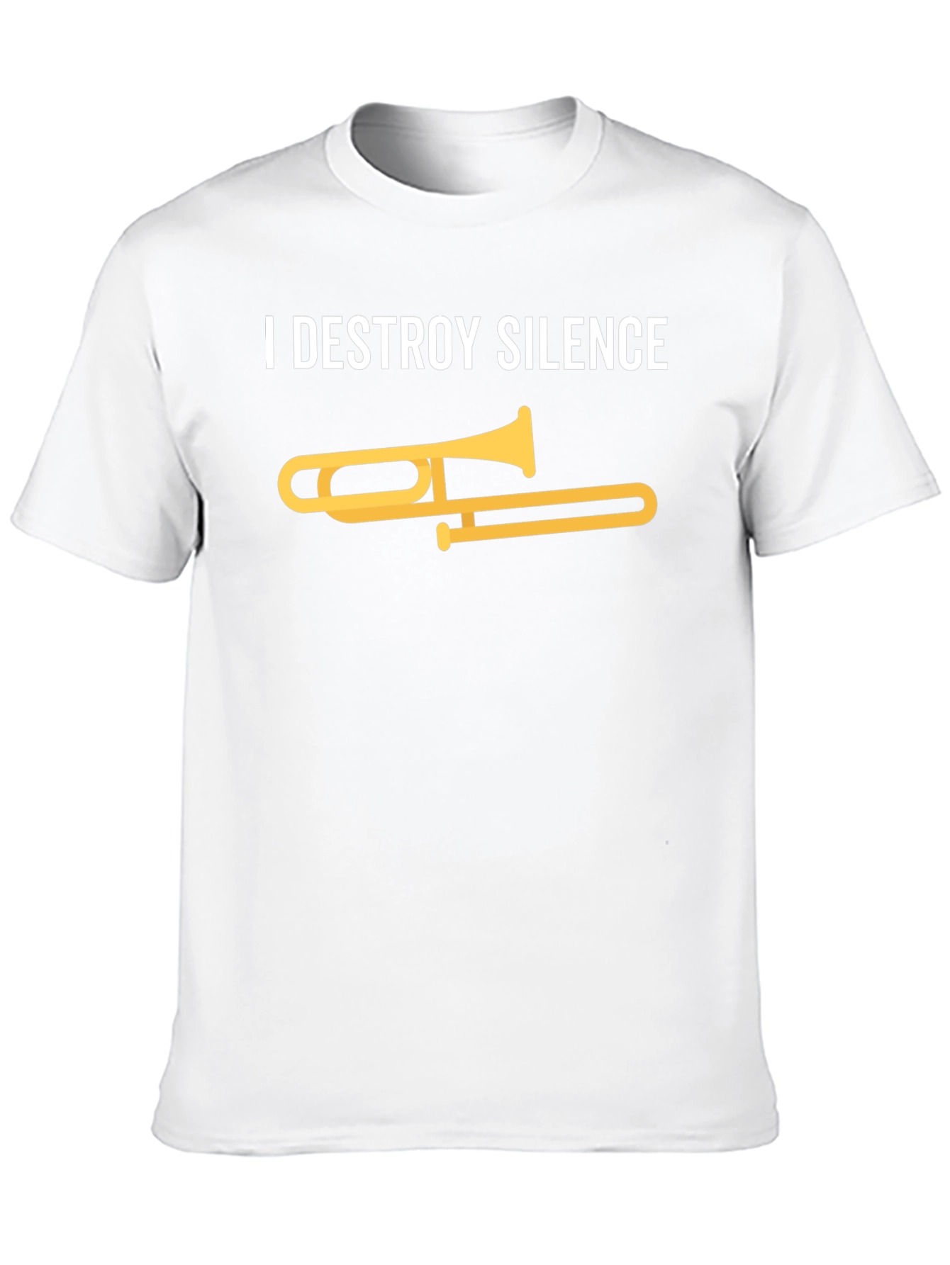 I Destroy Silence Trombone Graphic Tee