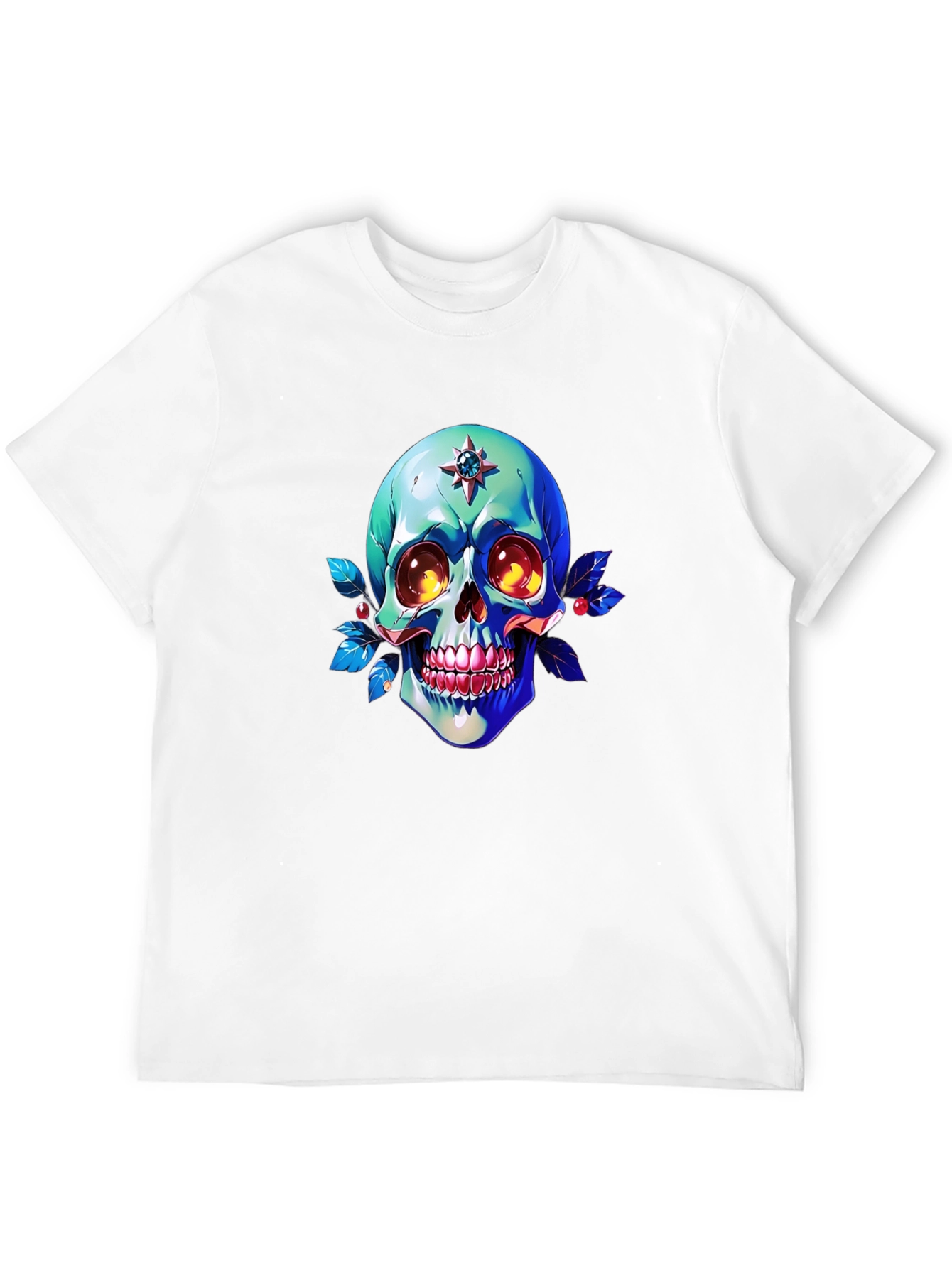 Skull Graphic Print Tee