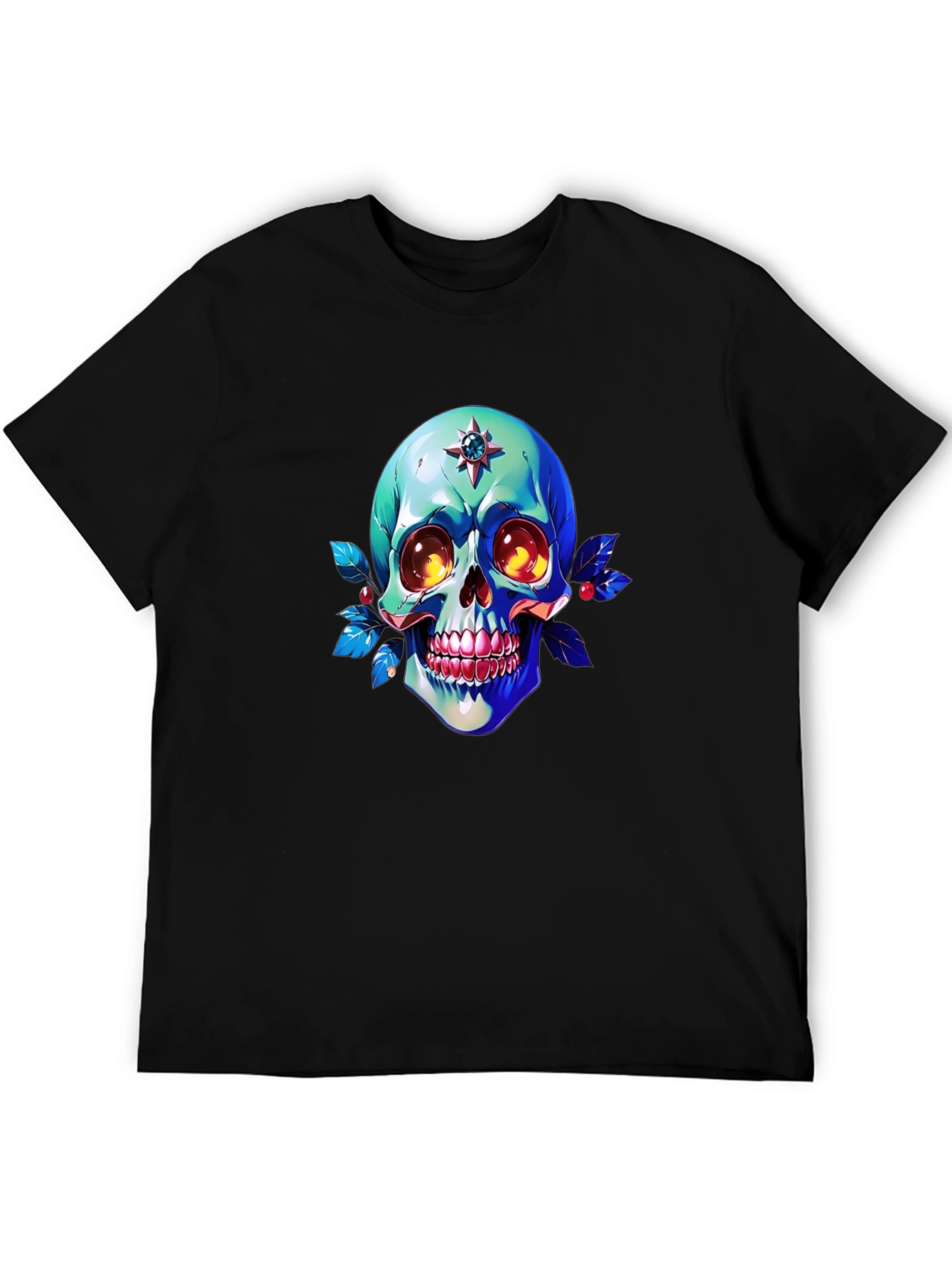 Skull Graphic Print Tee