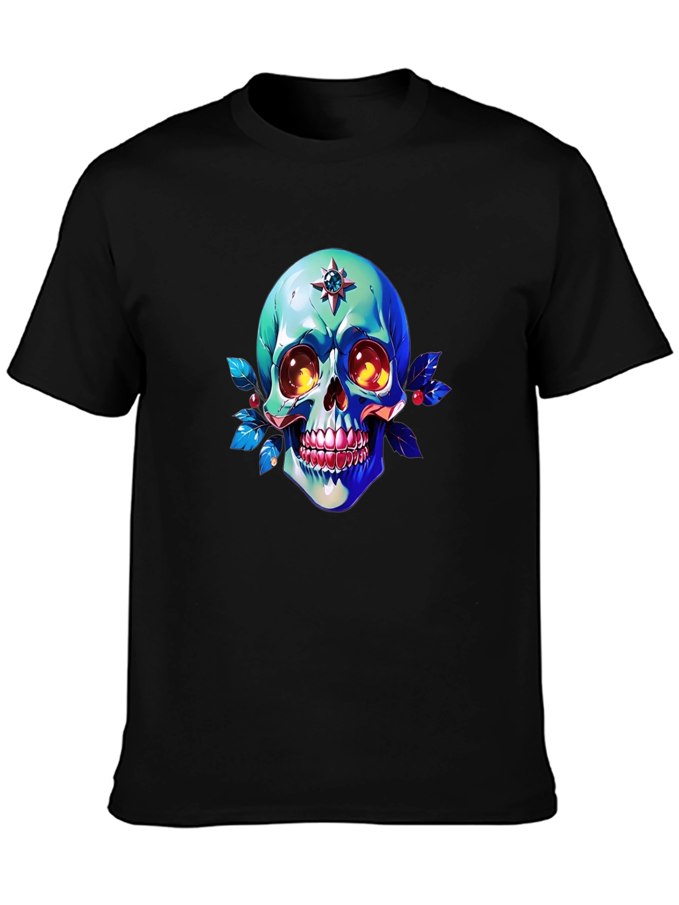 Skull Graphic Print Tee