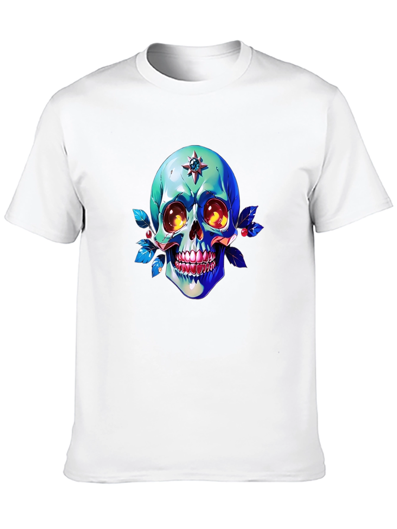 Skull Graphic Print Tee