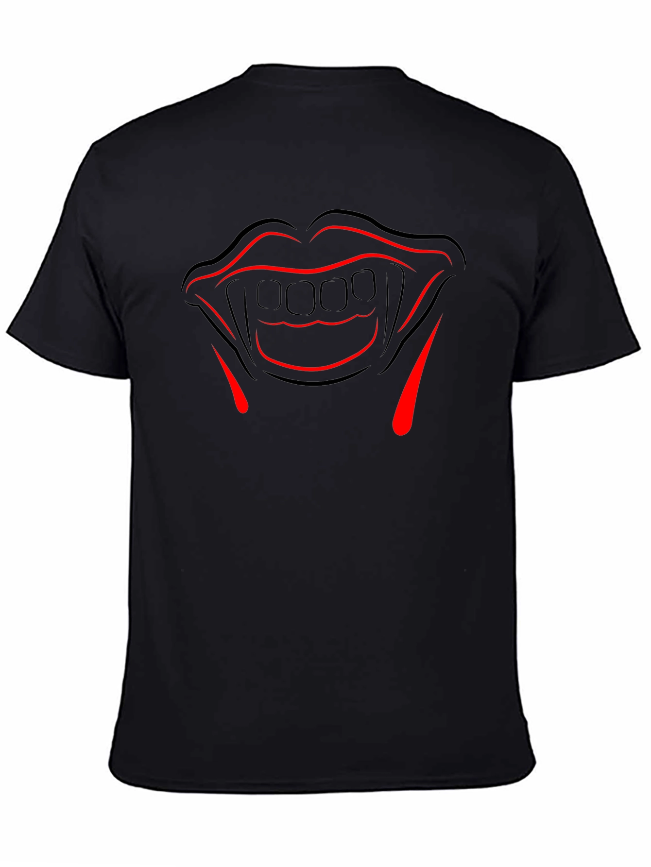 Vampire Teeth Graphic Tee - Halloween Costume Shirt