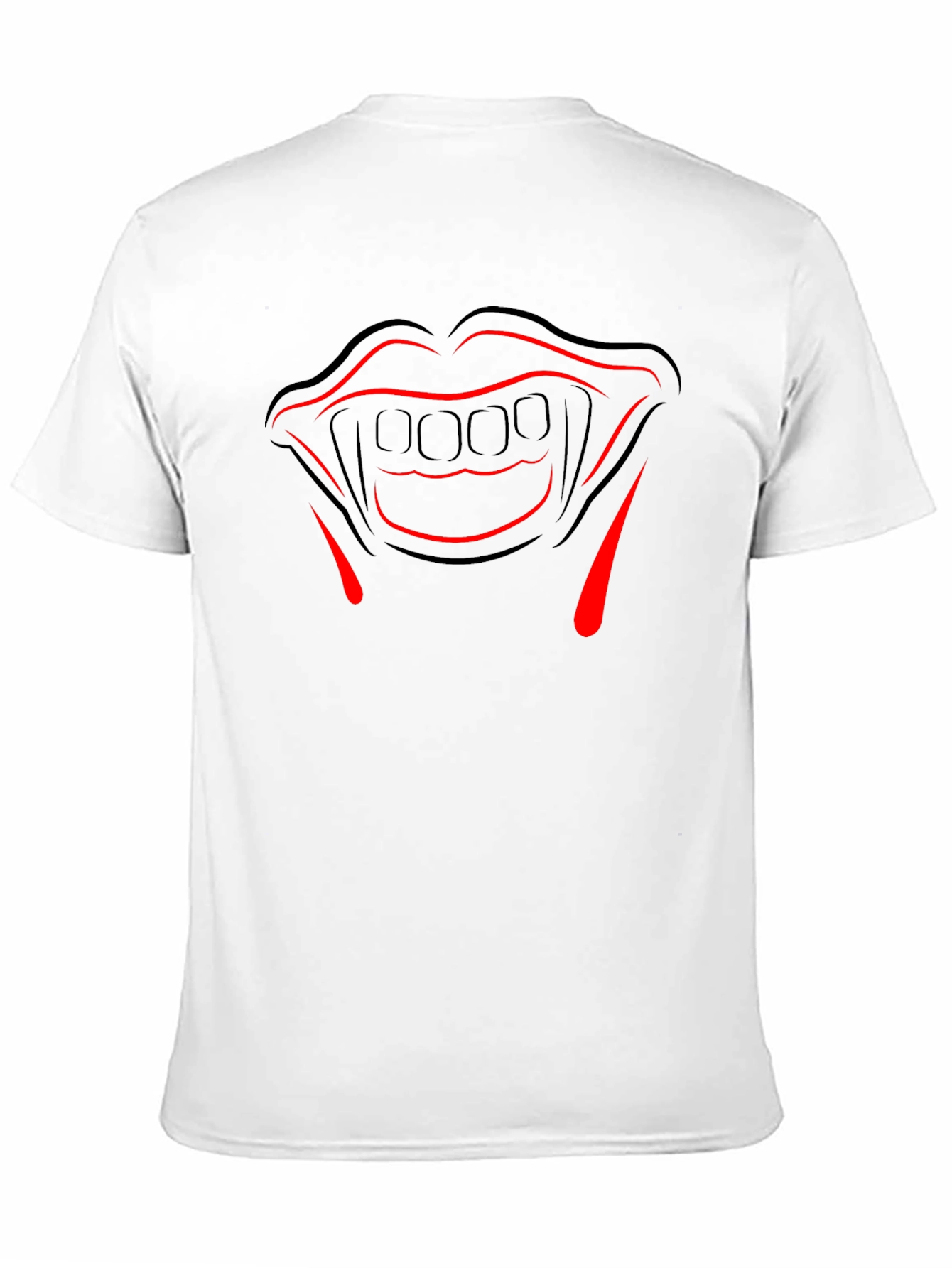 Vampire Teeth Graphic Tee - Halloween Costume Shirt