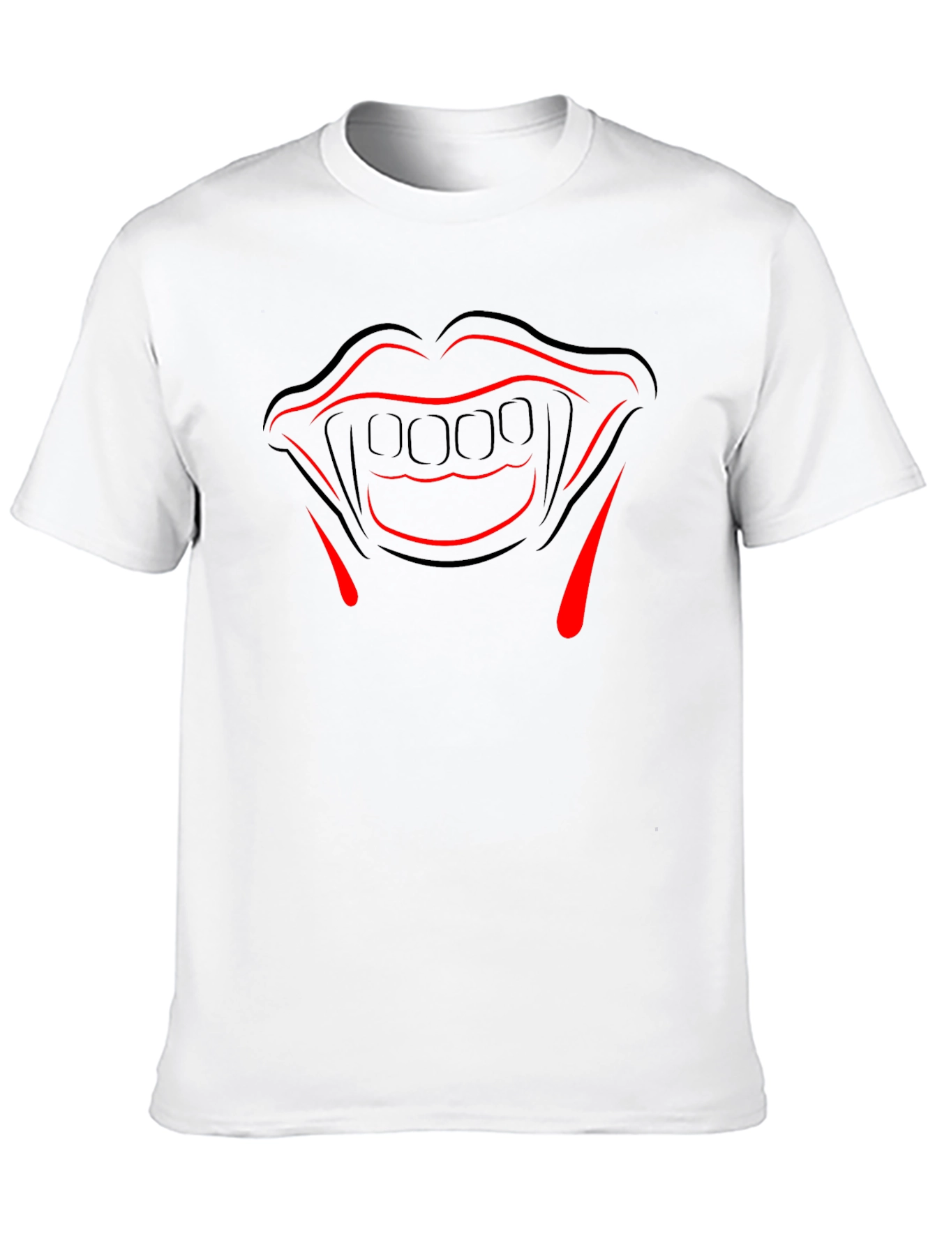Vampire Teeth Graphic Tee - Halloween Costume Shirt