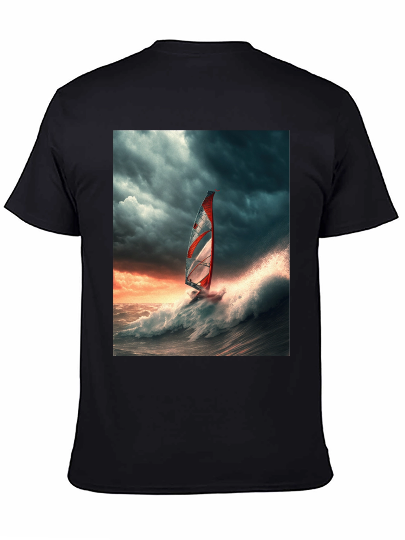 Windsurfer Wave T-Shirt - Ocean Adventure Tee