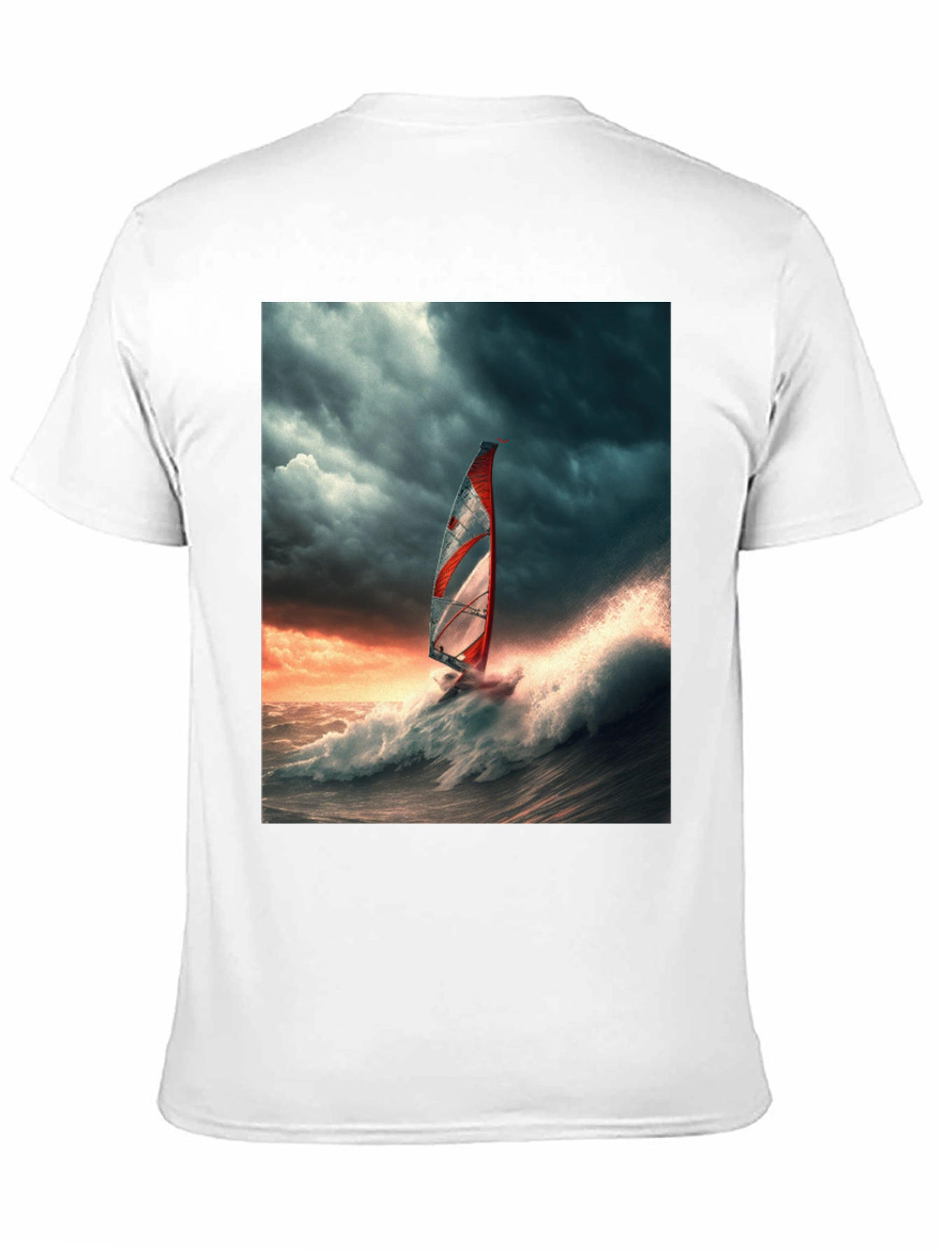 Windsurfer Wave T-Shirt - Ocean Adventure Tee