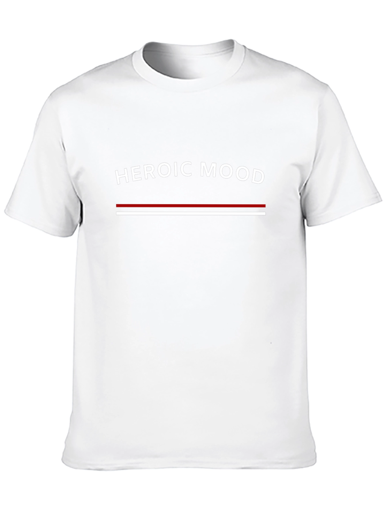 Heroic Mood Graphic Tee - Stylish Cotton Blend Shirt
