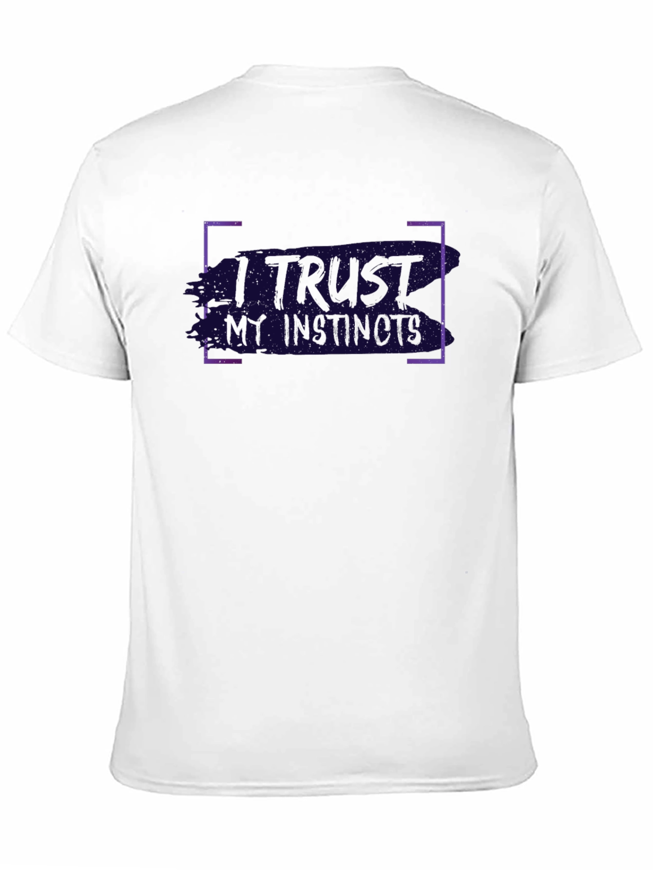 I Trust My Instincts Mens Black Graphic T-Shirt