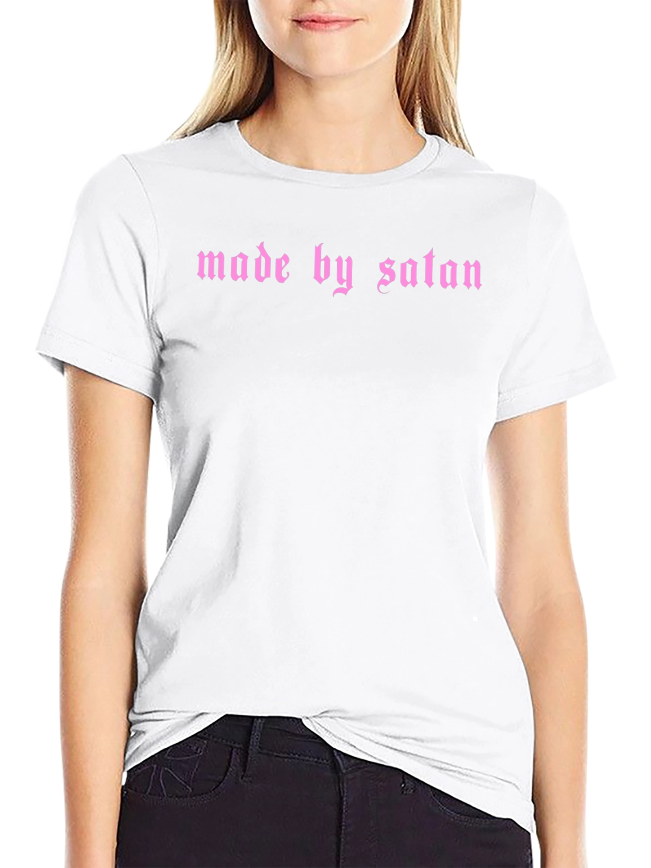 Made by Satan Graphic Tee - Edgy Gothic Style