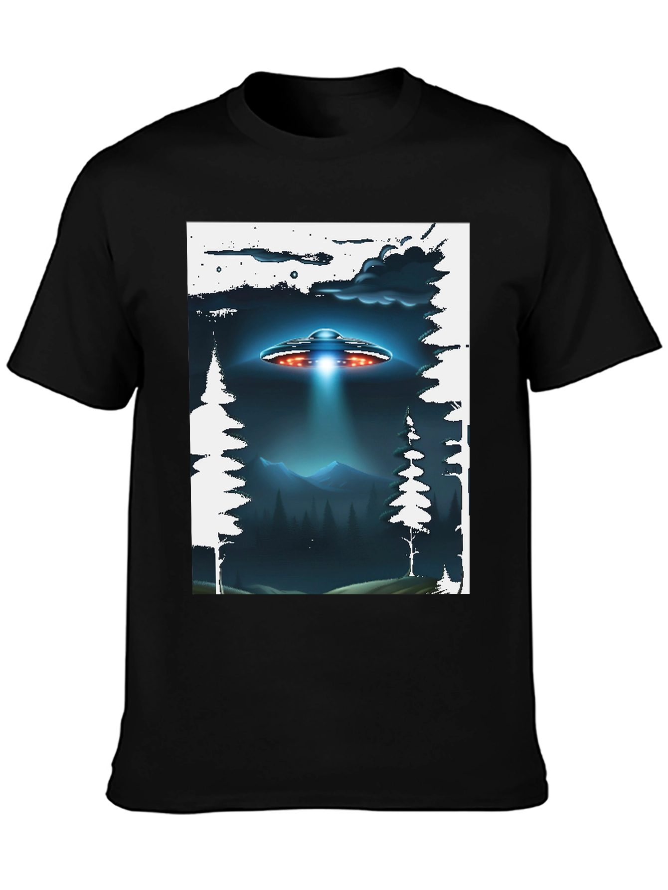 UFO Abduction Graphic T-Shirt