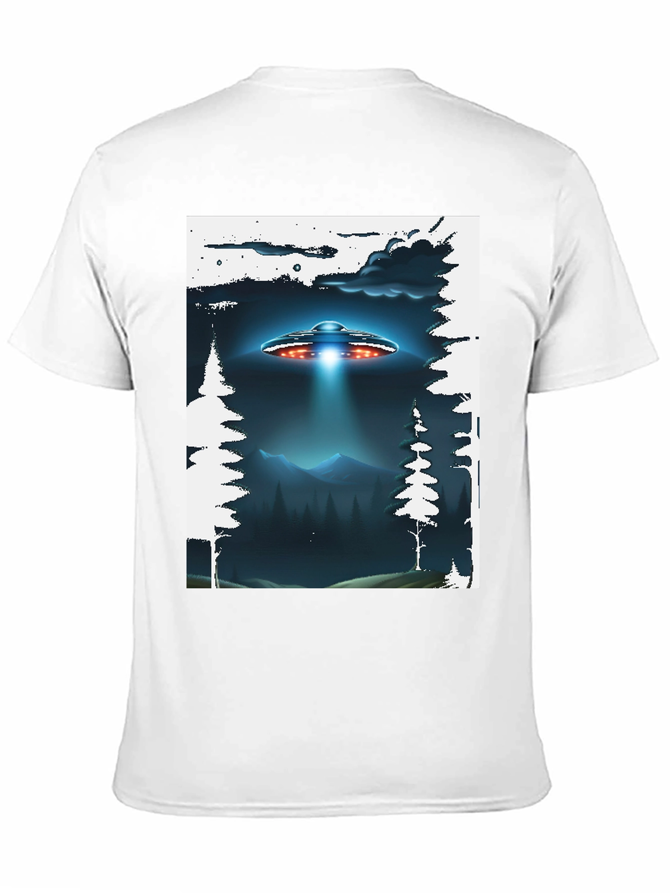UFO Abduction Graphic T-Shirt