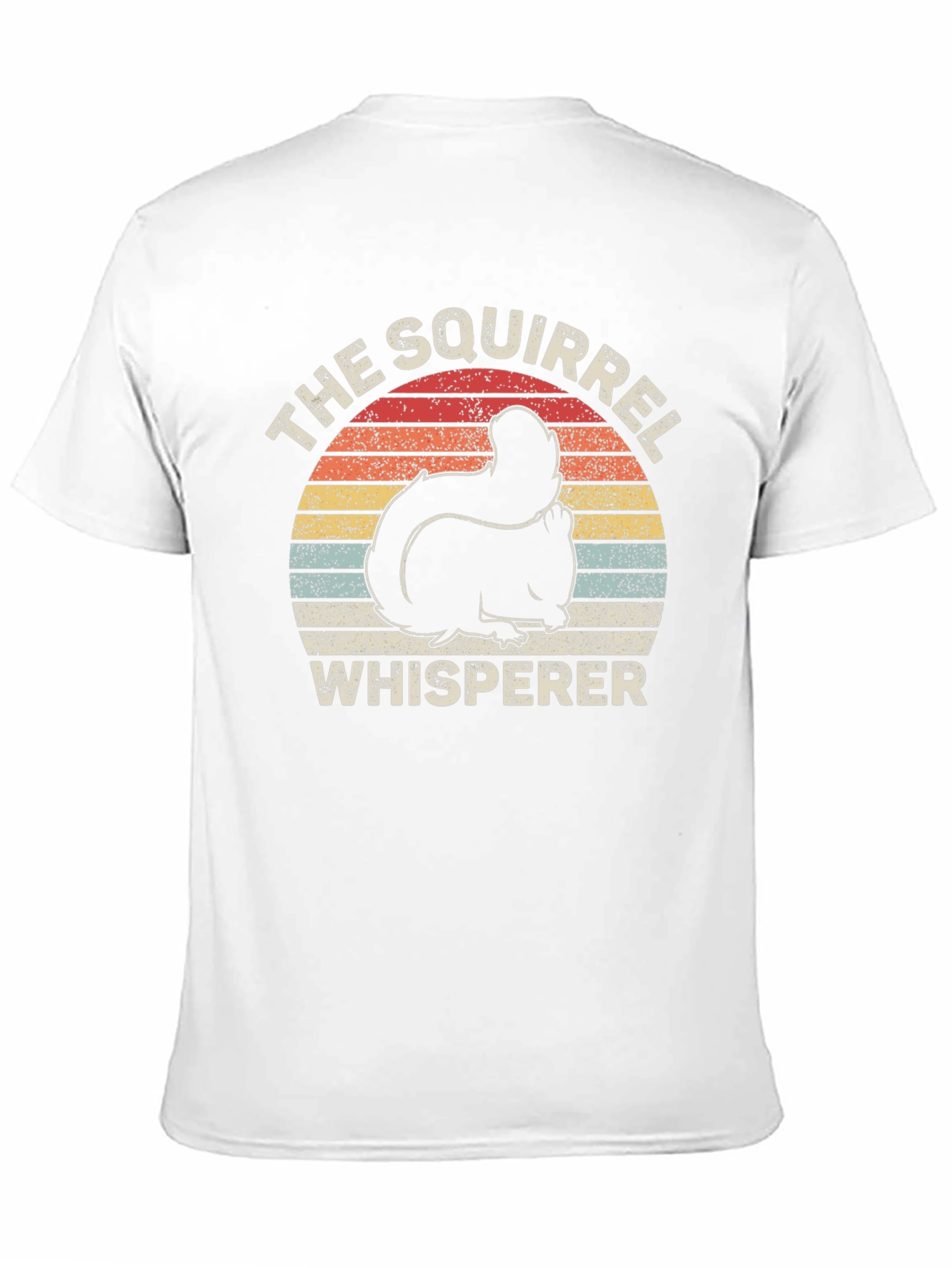 The Squirrel Whisperer Graphic Tee - Retro Sunset Design