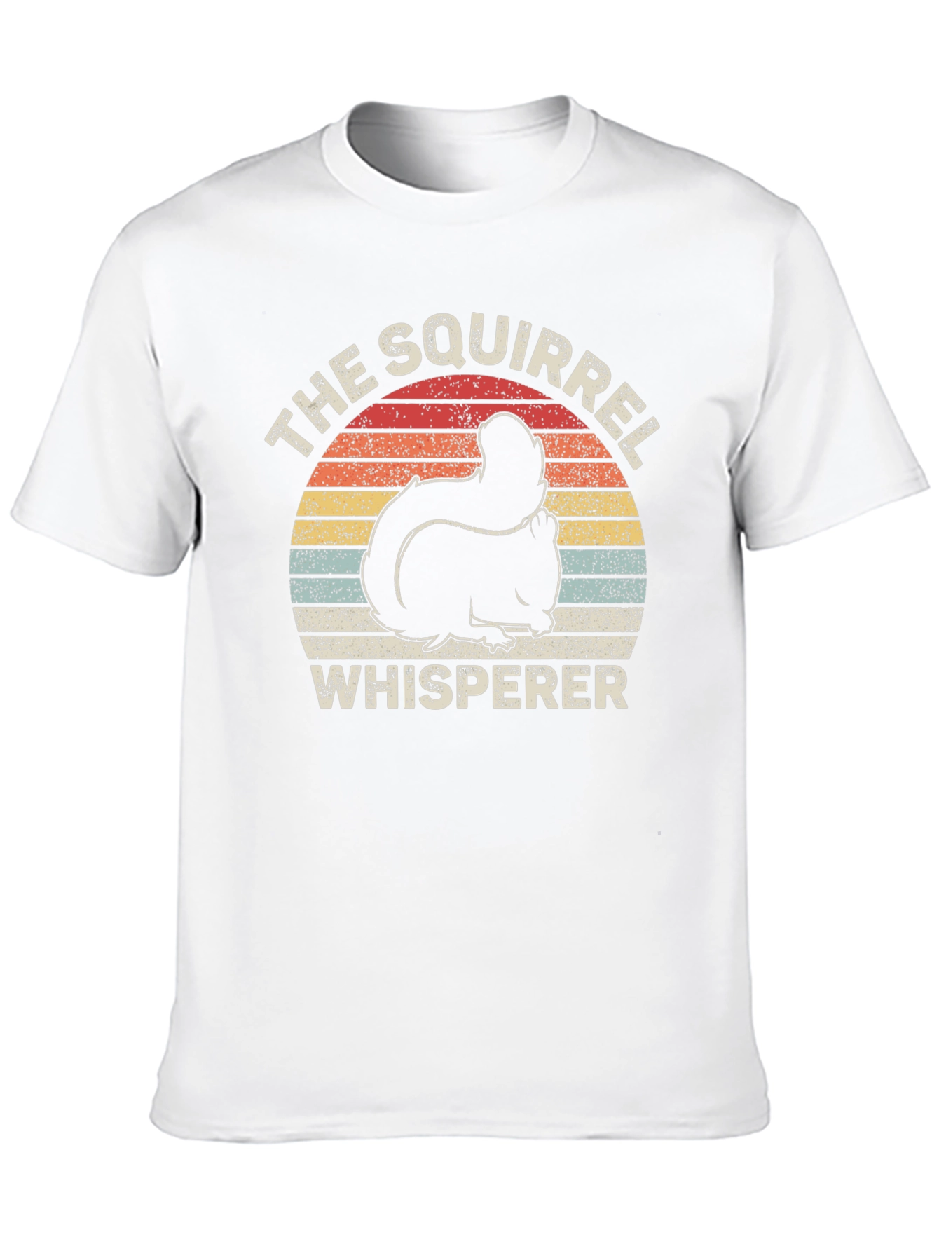 The Squirrel Whisperer Graphic Tee - Retro Sunset Design
