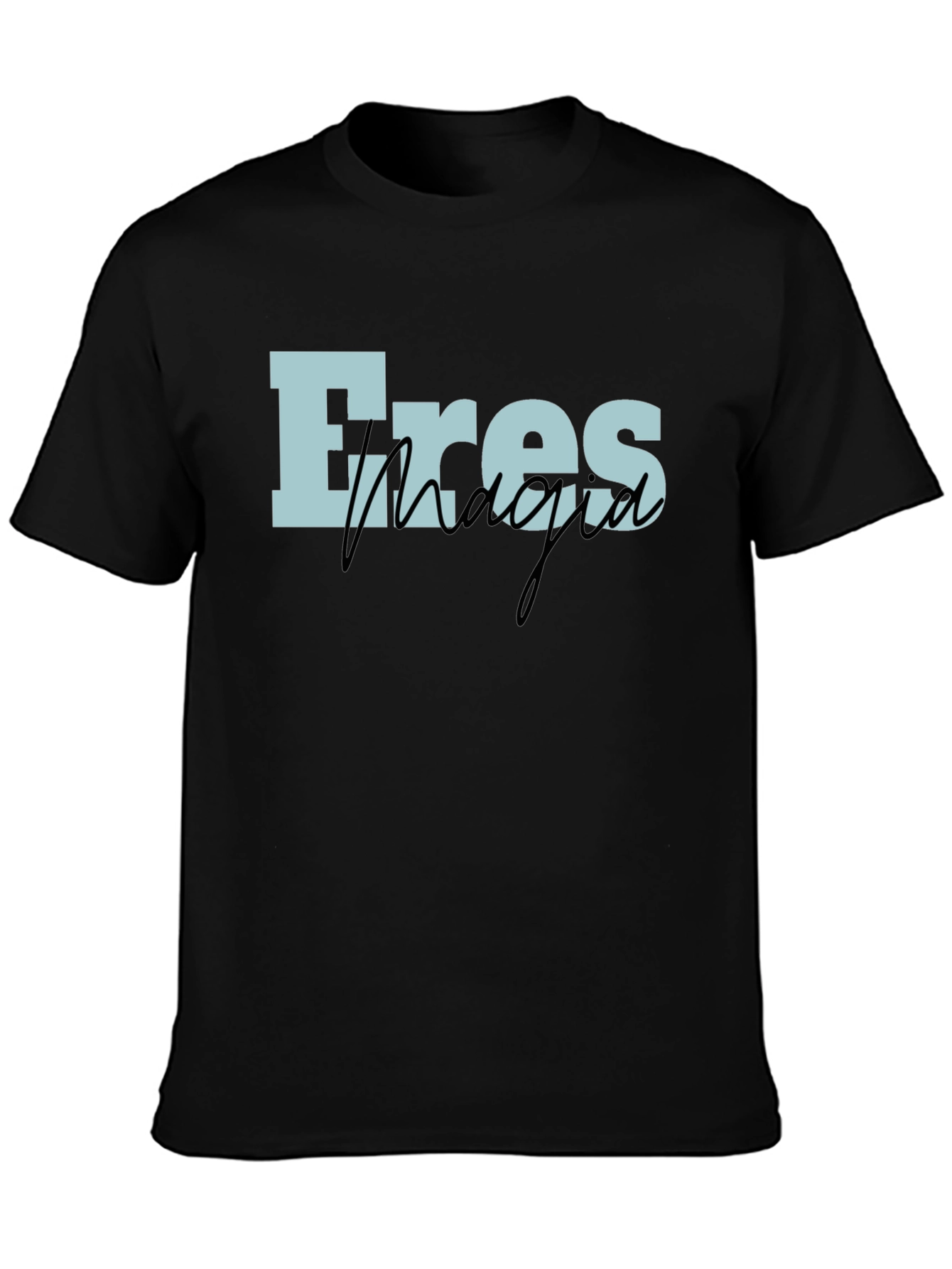 Eres Magia Graphic T-Shirt - Black Cotton Blend Tee