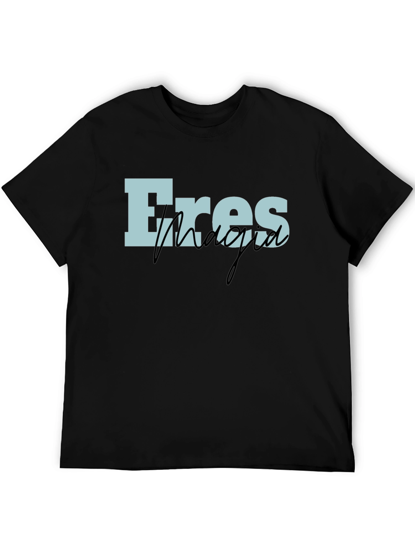 Eres Magia Graphic T-Shirt - Black Cotton Blend Tee