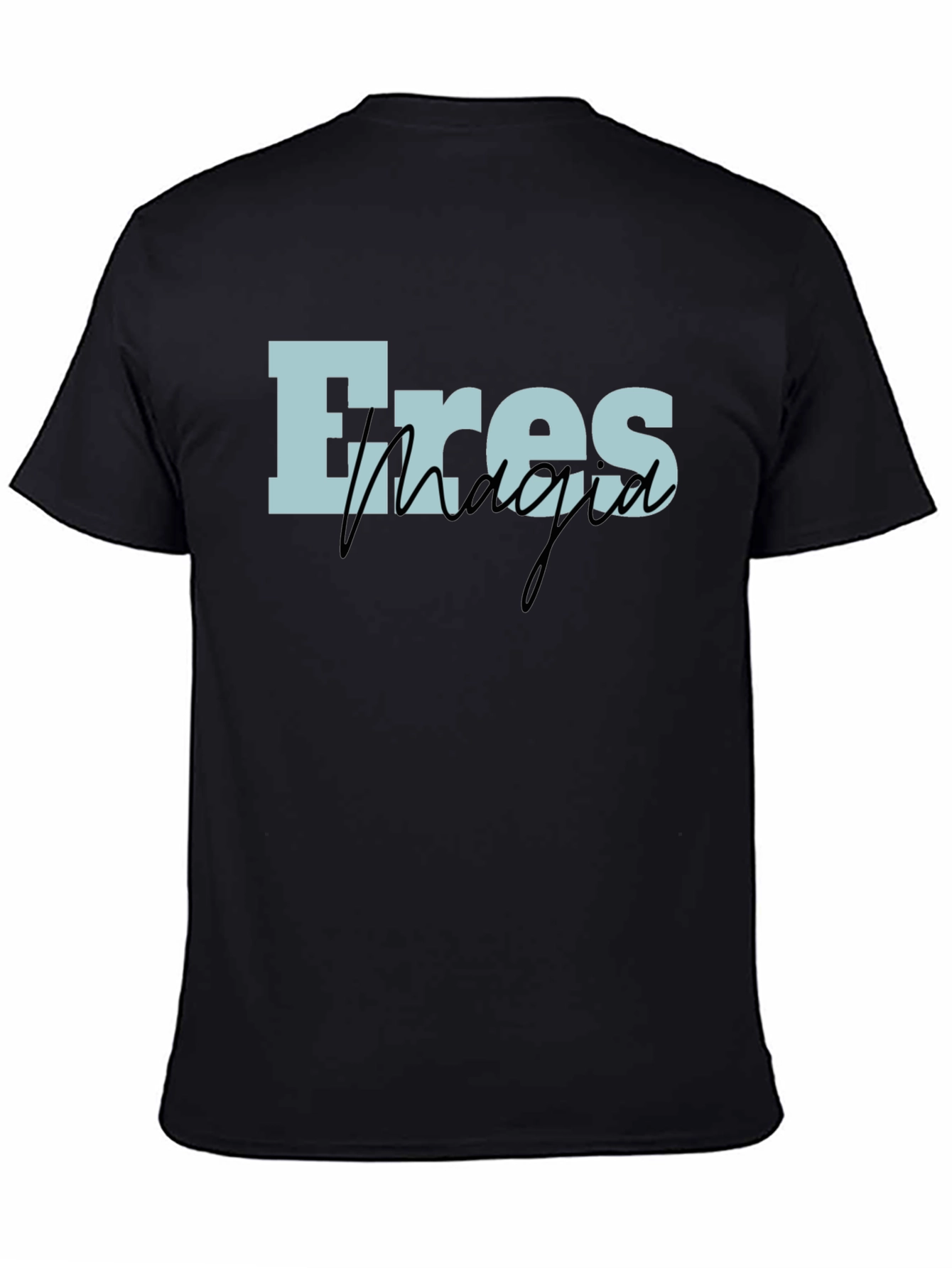 Eres Magia Graphic T-Shirt - Black Cotton Blend Tee