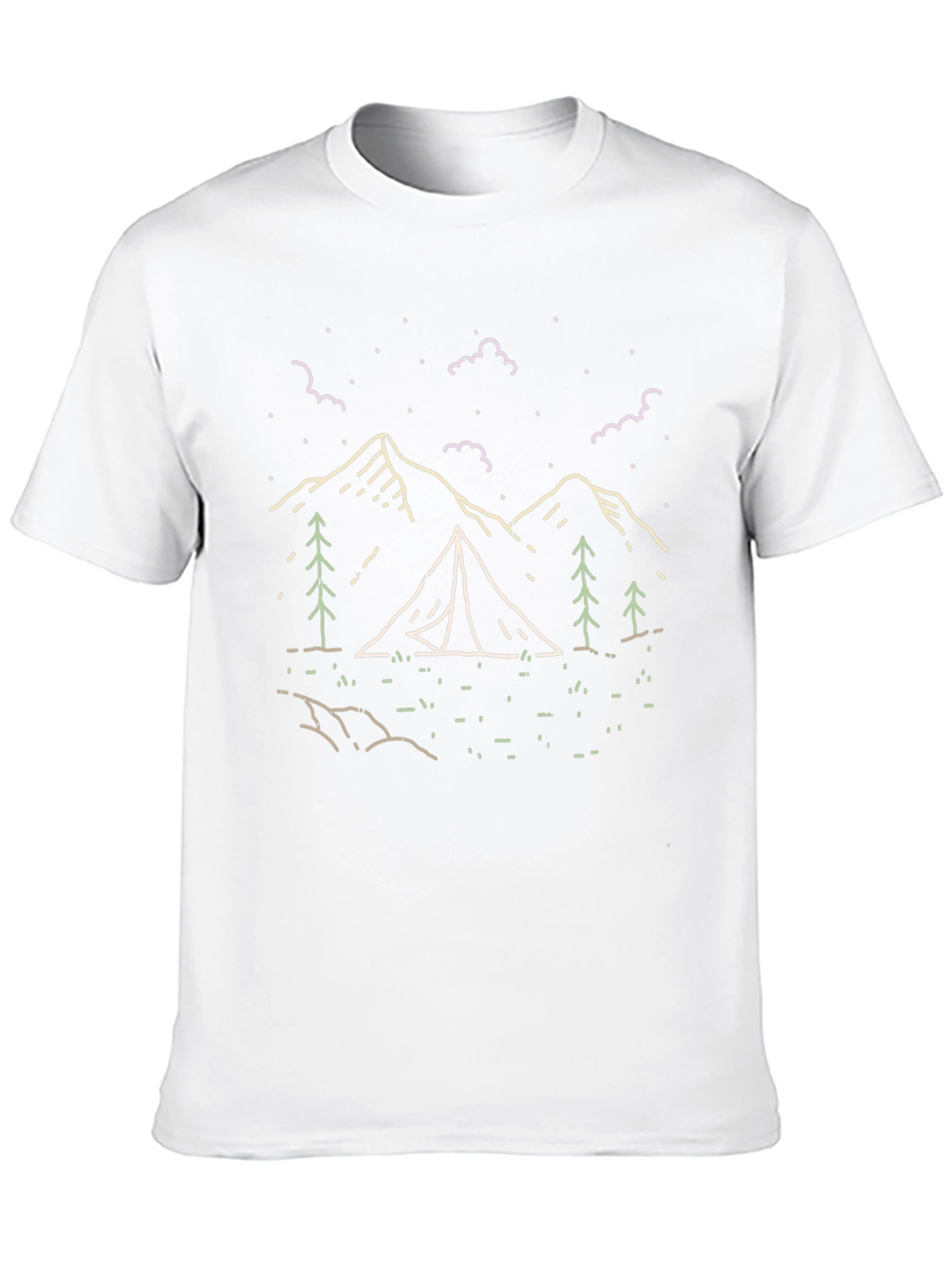 Outdoor Adventure Graphic Tee - Black Camping Shirt