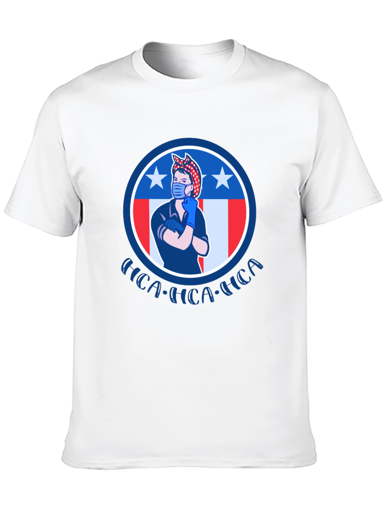Rosie the Riveter Patriotic Graphic T-Shirt