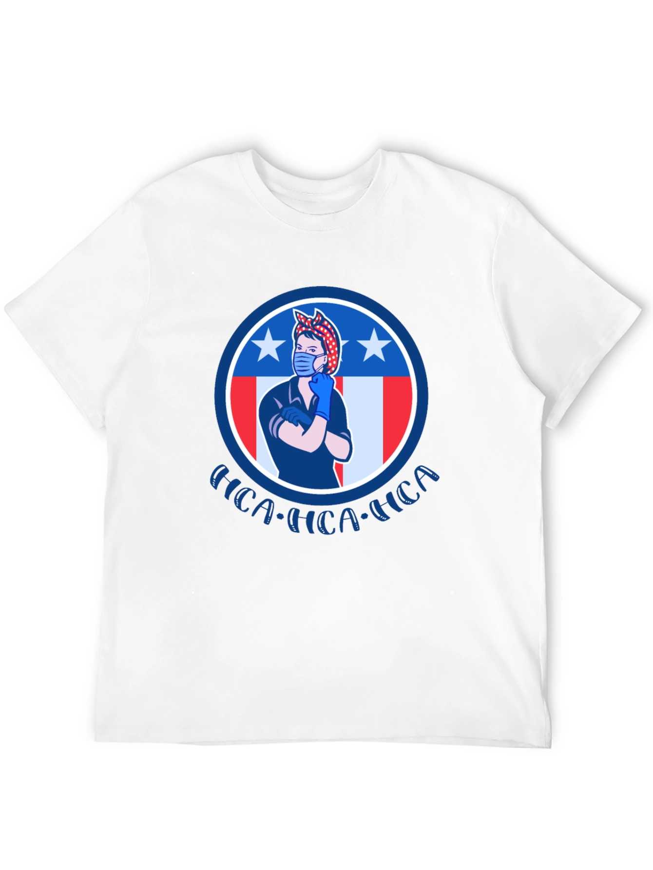 Rosie the Riveter Patriotic Graphic T-Shirt
