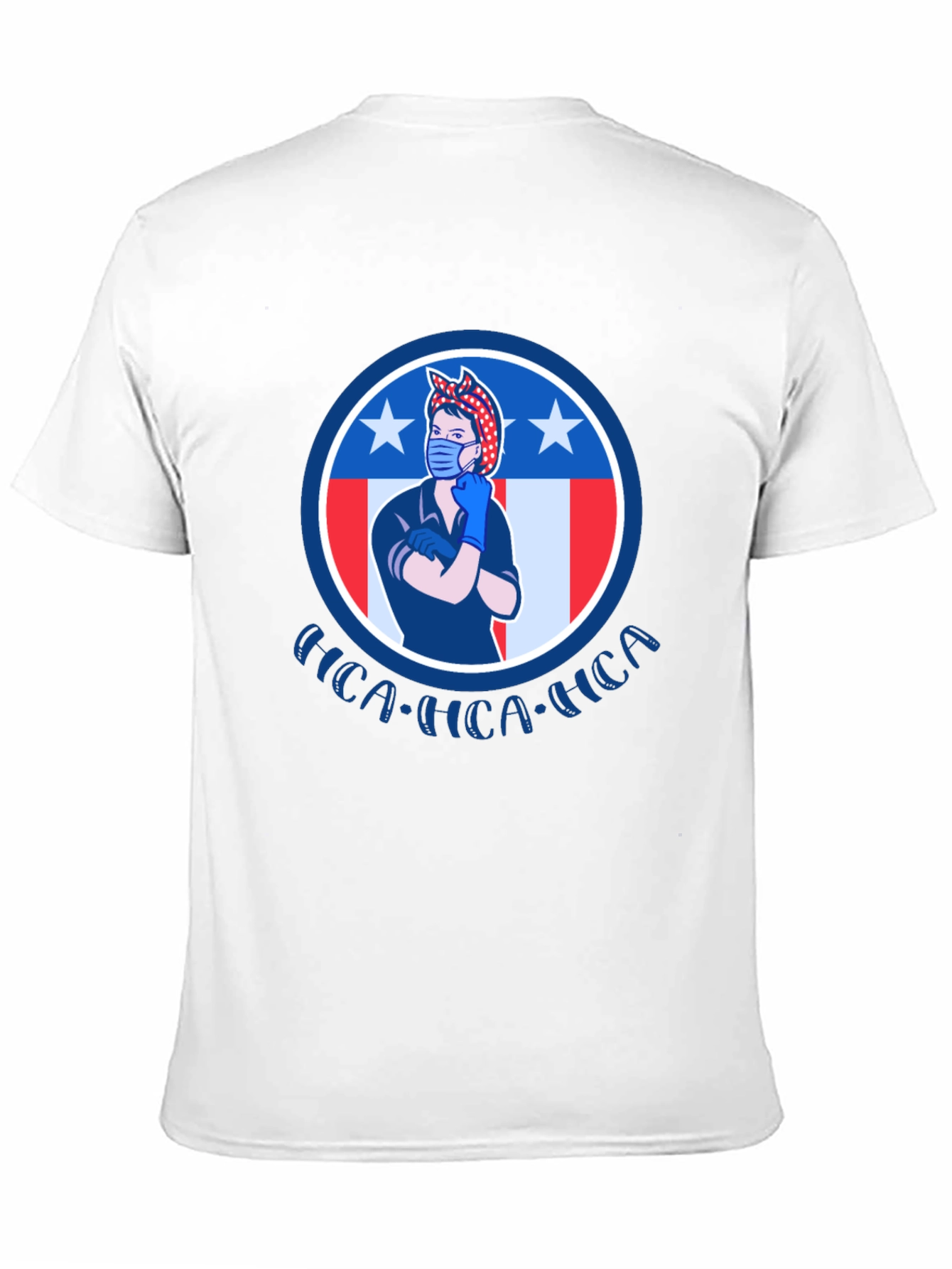 Rosie the Riveter Patriotic Graphic T-Shirt
