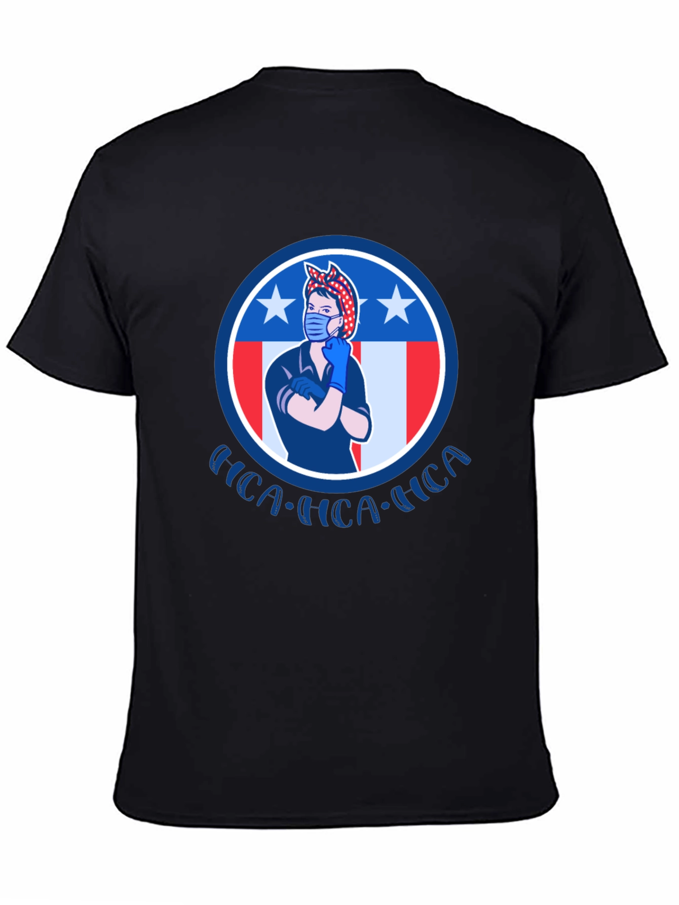 Rosie the Riveter Patriotic Graphic T-Shirt