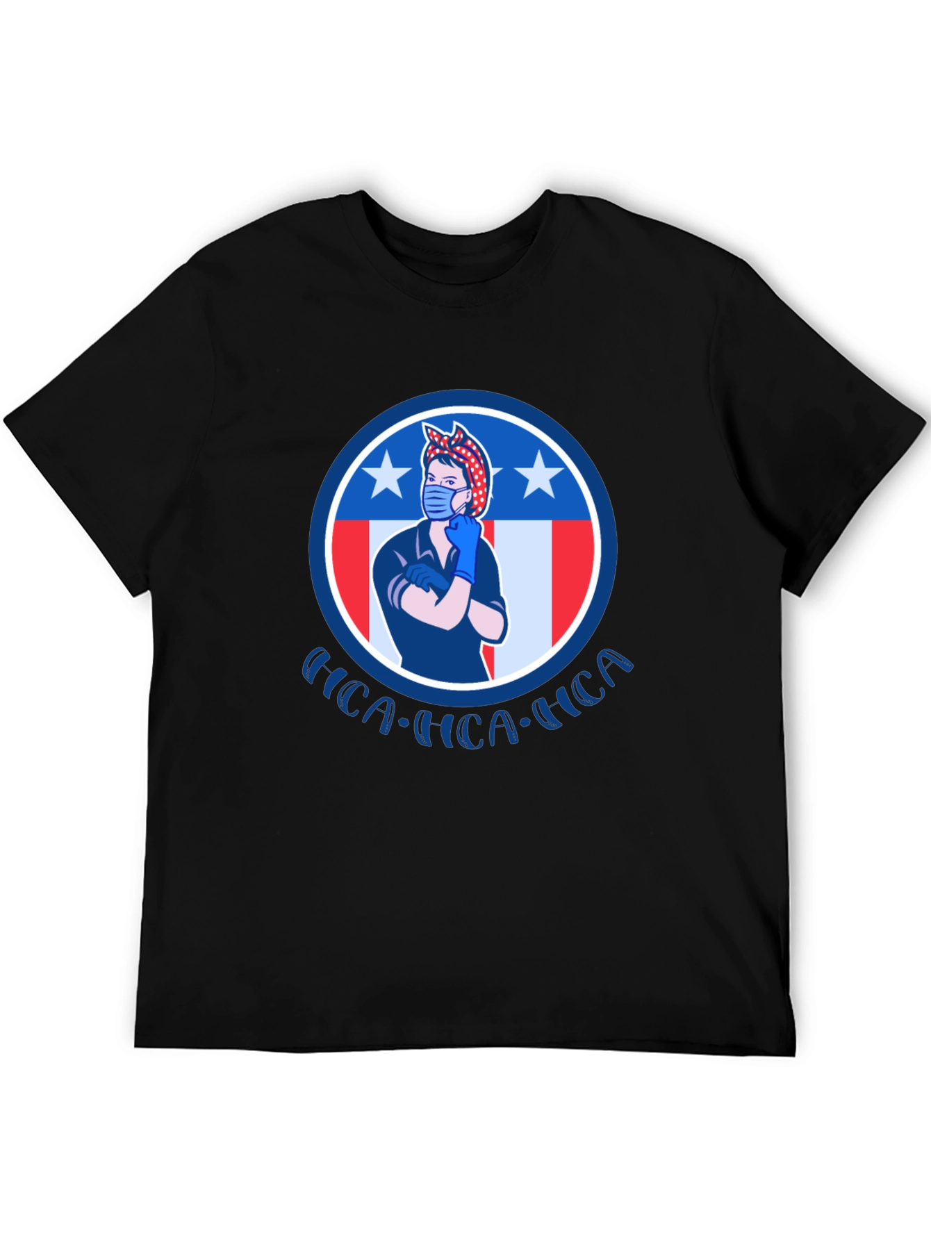 Rosie the Riveter Patriotic Graphic T-Shirt