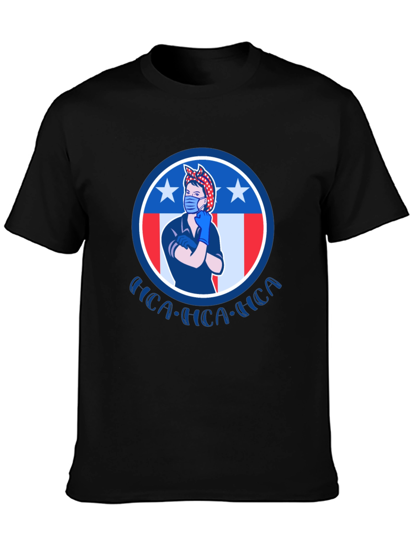 Rosie the Riveter Patriotic Graphic T-Shirt