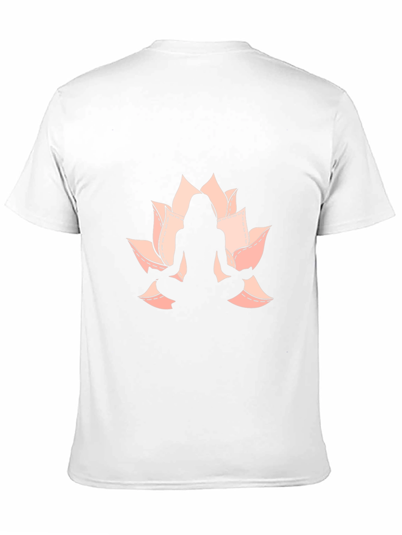 Lotus Yoga Pose Graphic Black T-Shirt