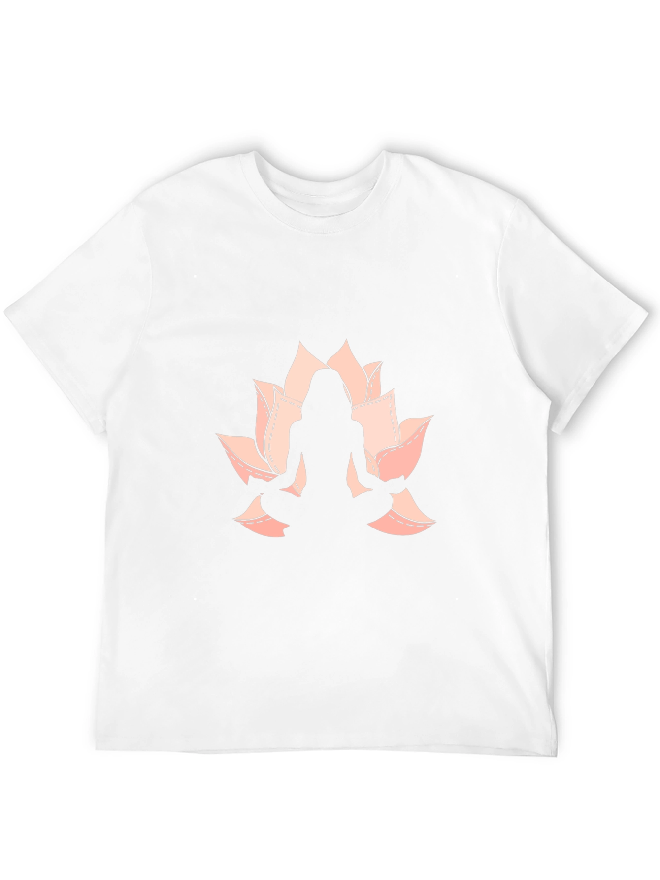Lotus Yoga Pose Graphic Black T-Shirt