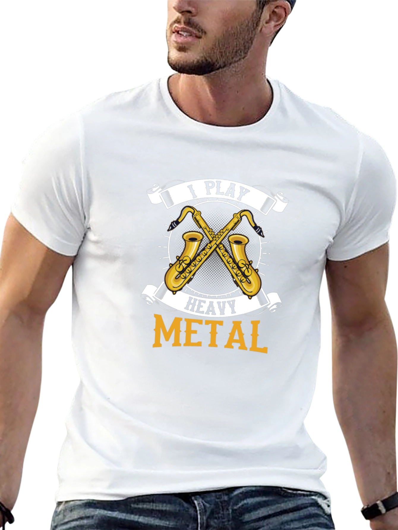 I Play Heavy Metal Saxophone T-Shirt