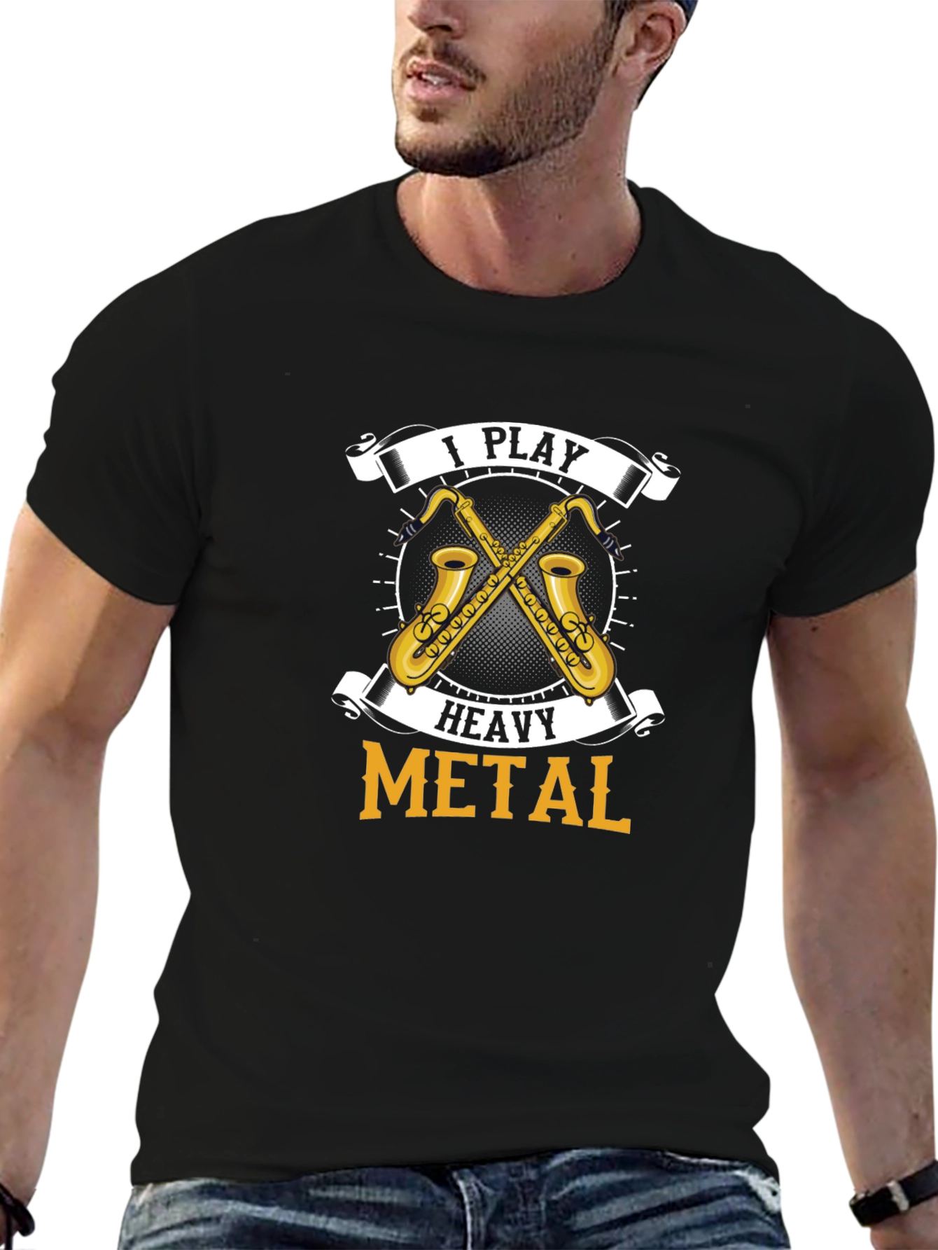 I Play Heavy Metal Saxophone T-Shirt