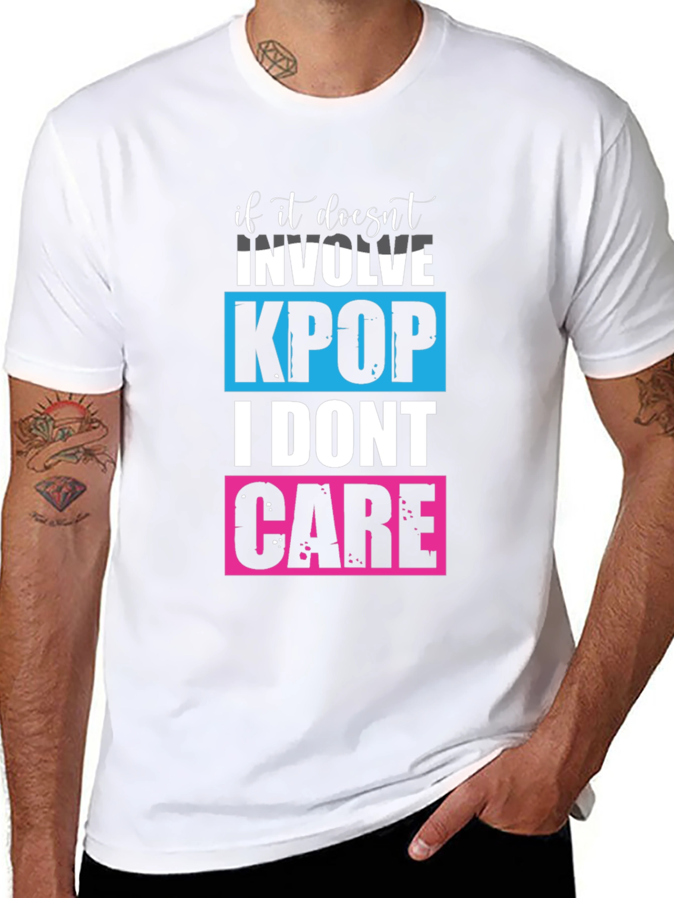 Kpop Lovers T-shirt - I Dont Care!