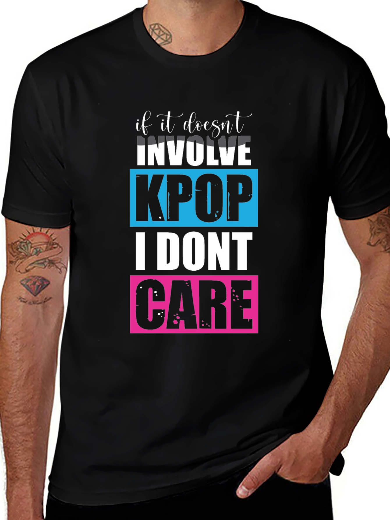 Kpop Lovers T-shirt - I Dont Care!