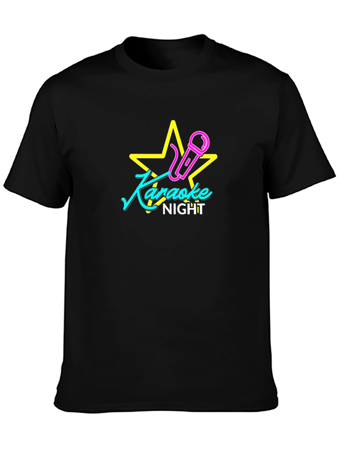 Karaoke Night Black T-Shirt