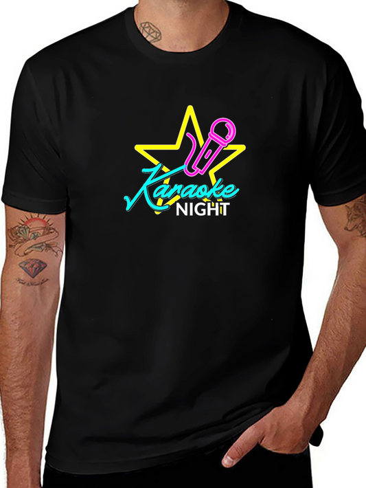 Karaoke Night Black T-Shirt